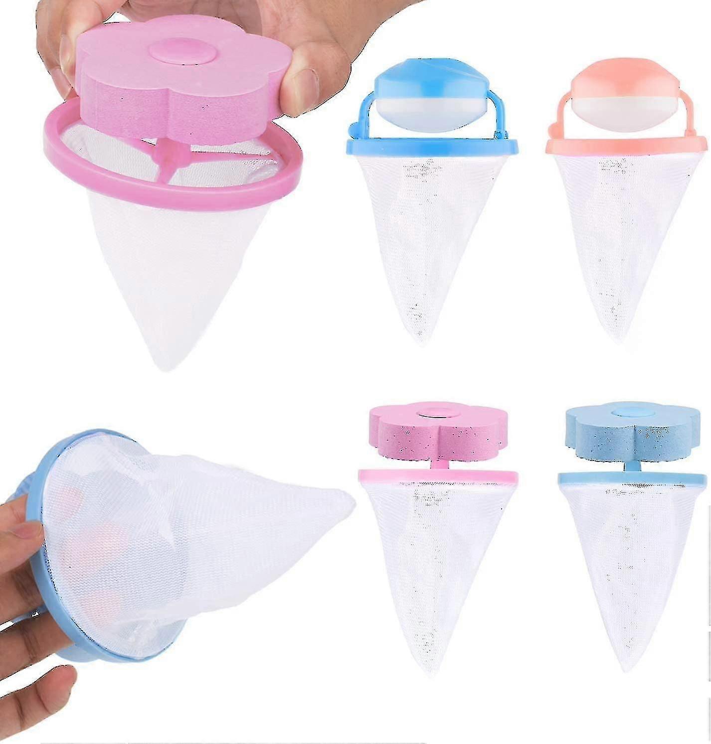 4 Pcs Washing Machine Filter Bag, Reusable Hair Remover Tool