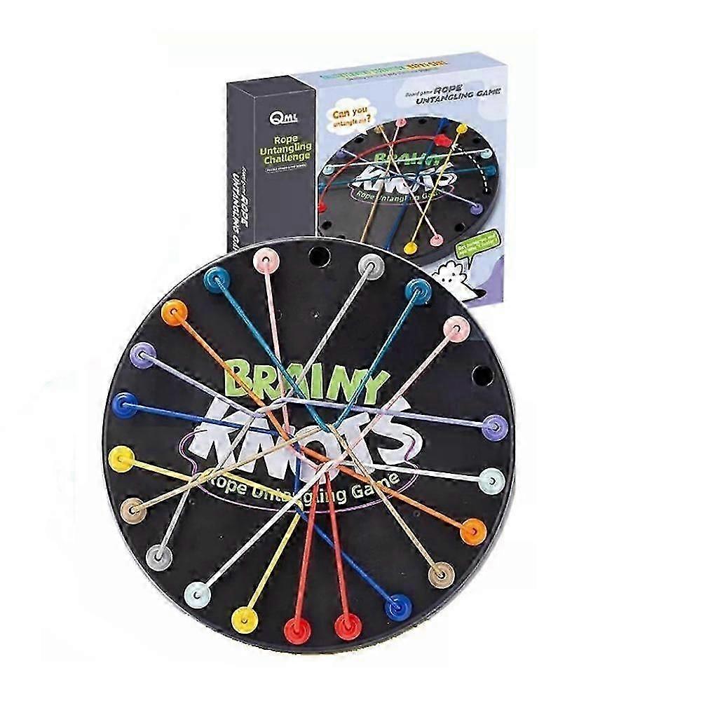 Brainy Knots Rope Untangling Table, Logic Puzzle Board Game