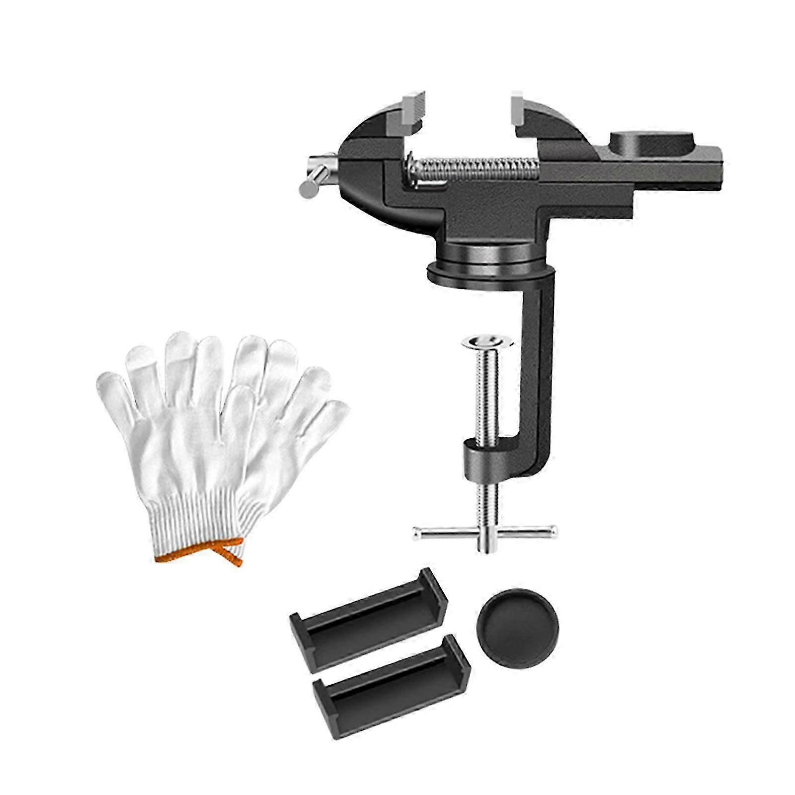 360-Degree Rotating Mini Table Vise for Metalworking, Craft and Building Work Clamp Tool