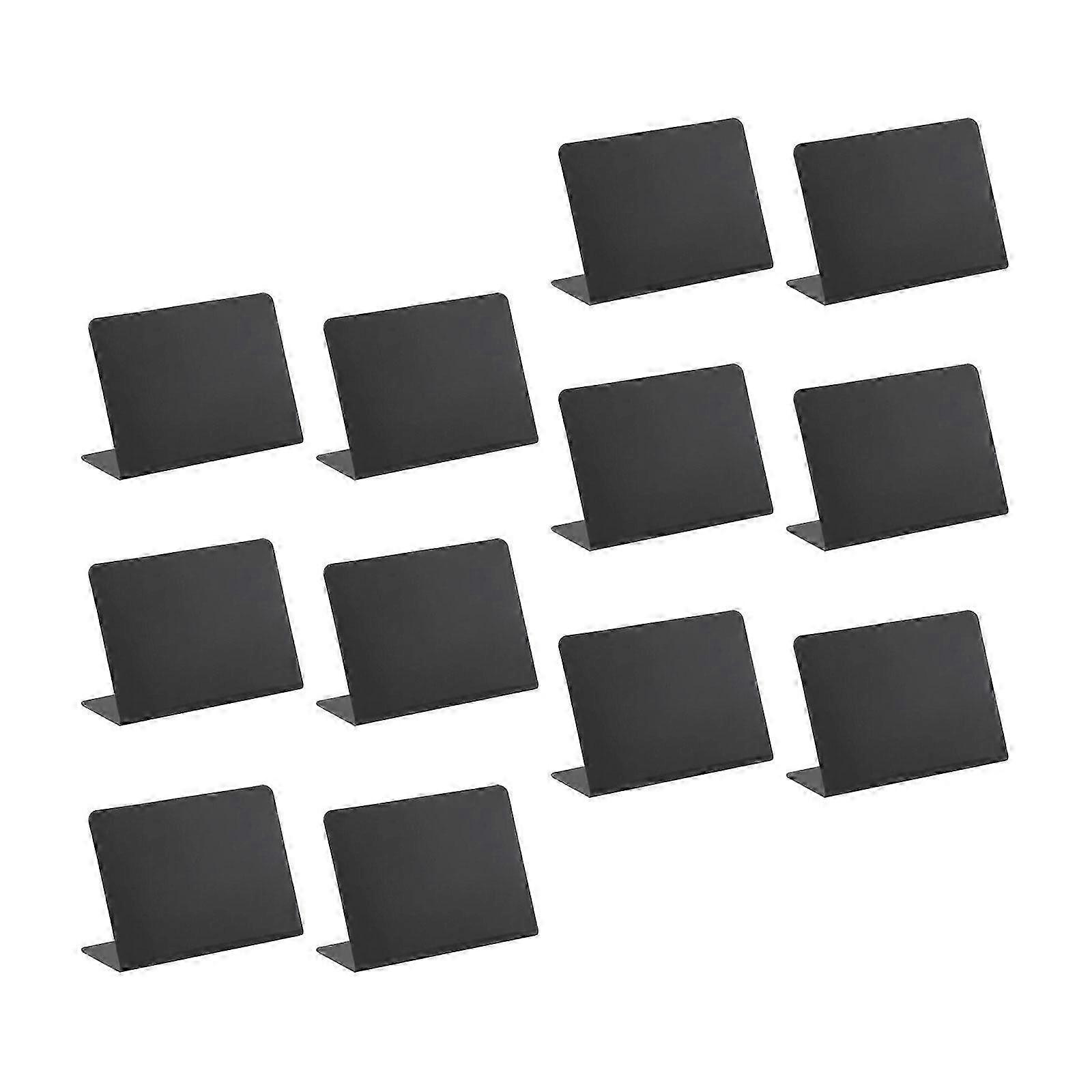 L-Shaped Reusable Chalkboard Sign for Weddings Parties, Decorative Table Door Message Board with Holder