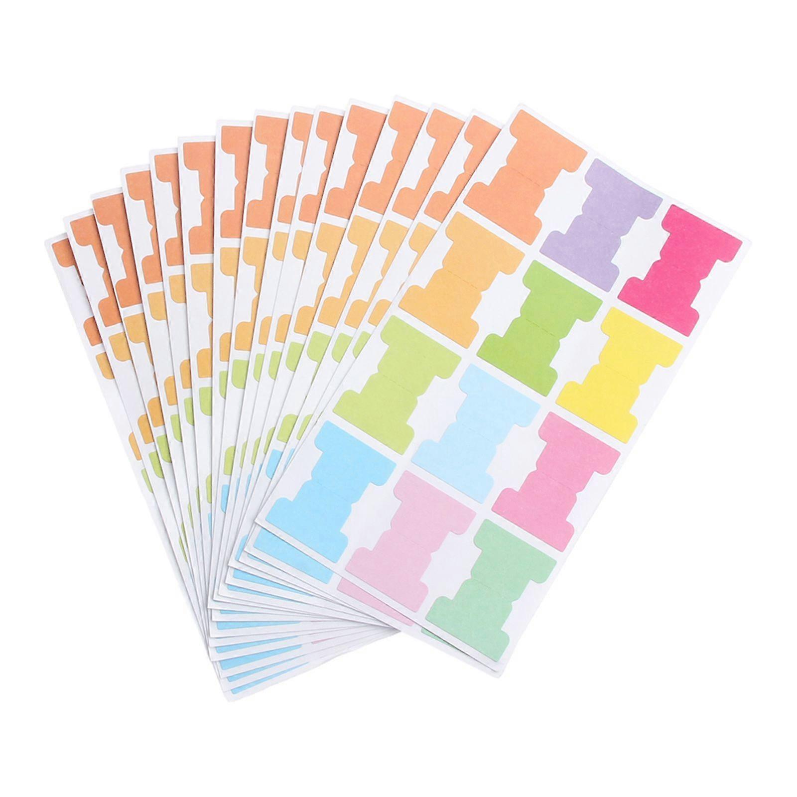 15pcs color index labels