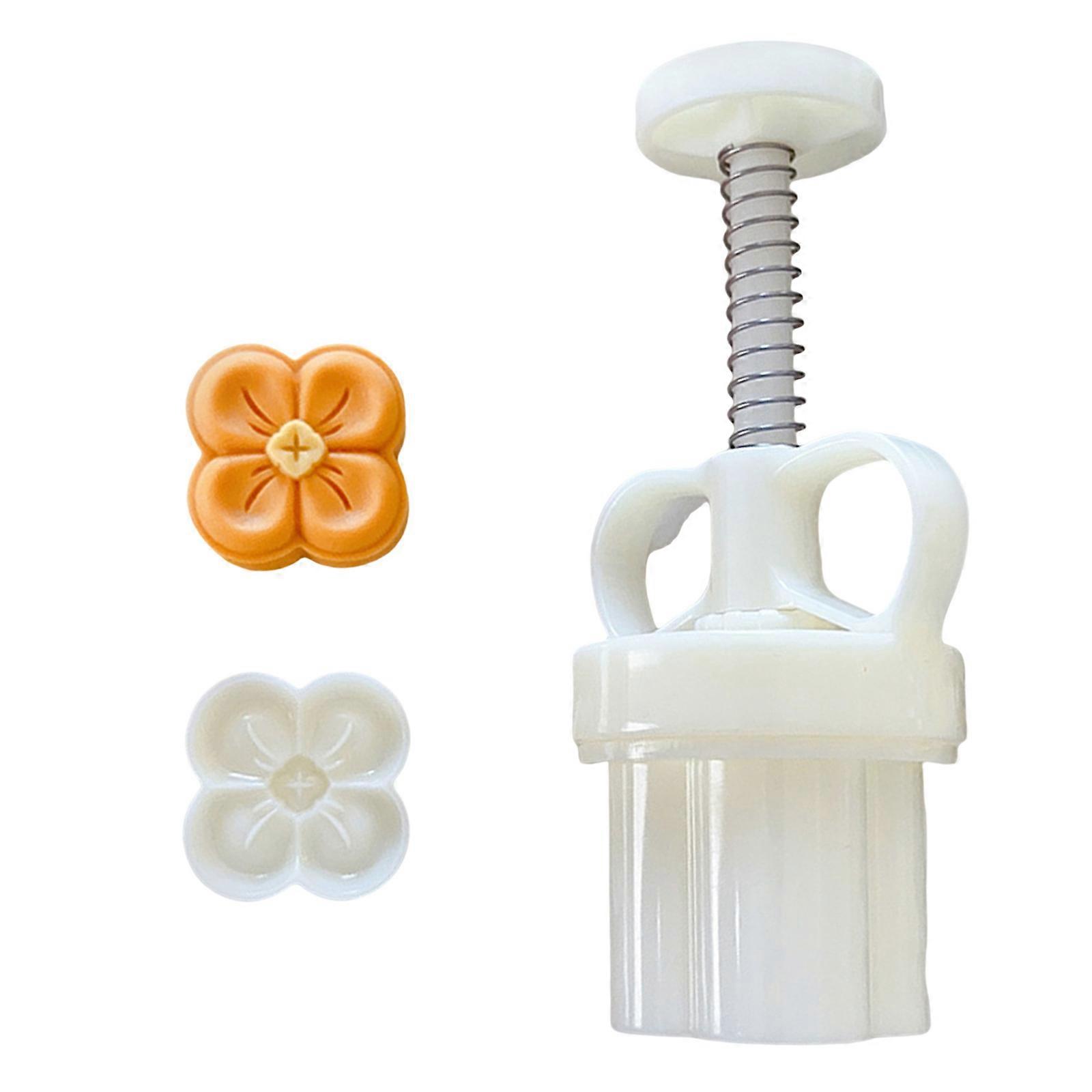Cookie Stamp 3D Fragrans Shape Moon Cake Molds Hand Pressure Moon Cake Maker Baking Tool for MidAutumn Festival