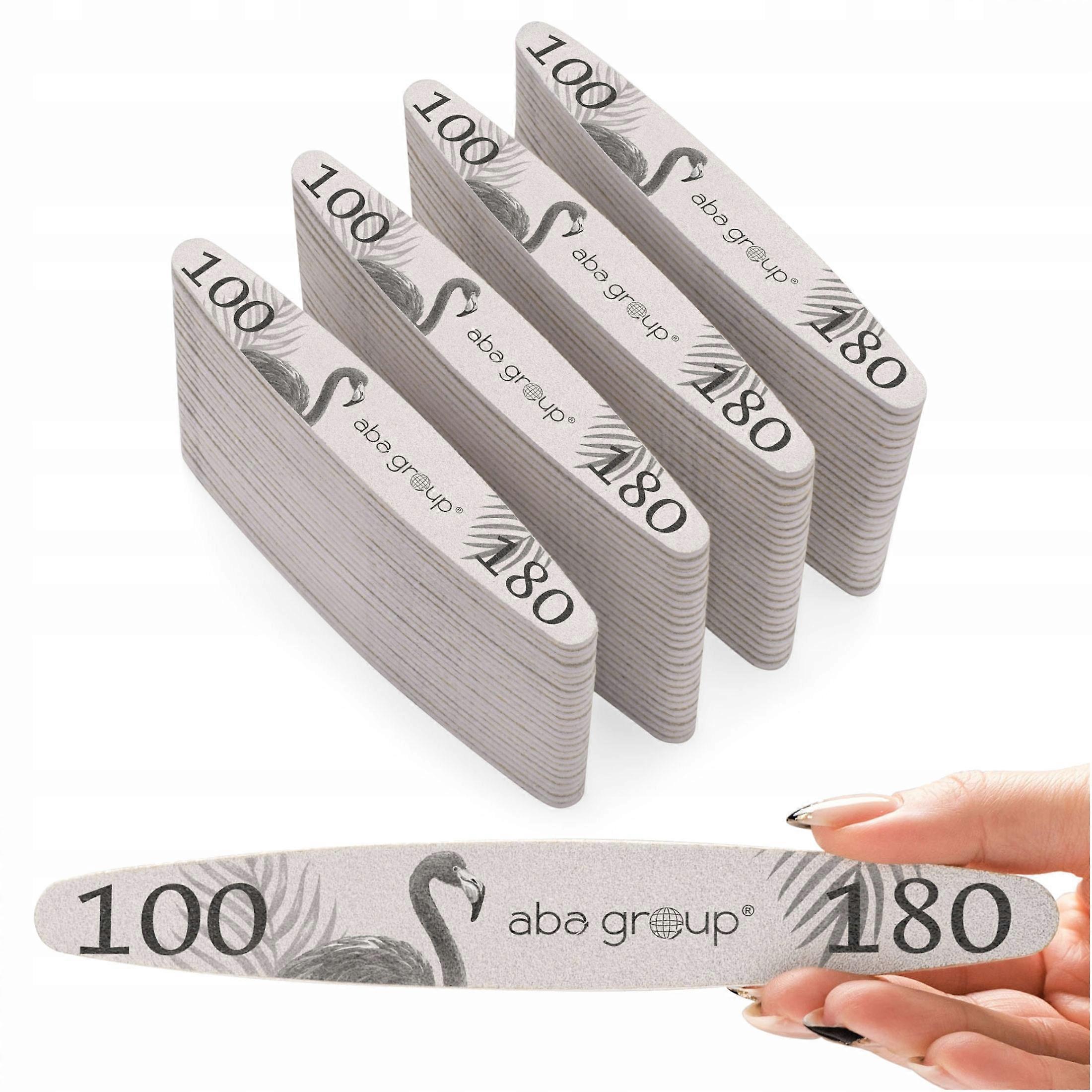 Aba Group Nagelfeile ELIPSA 100/180 SLIM - FLAMINGO, 100 Stück