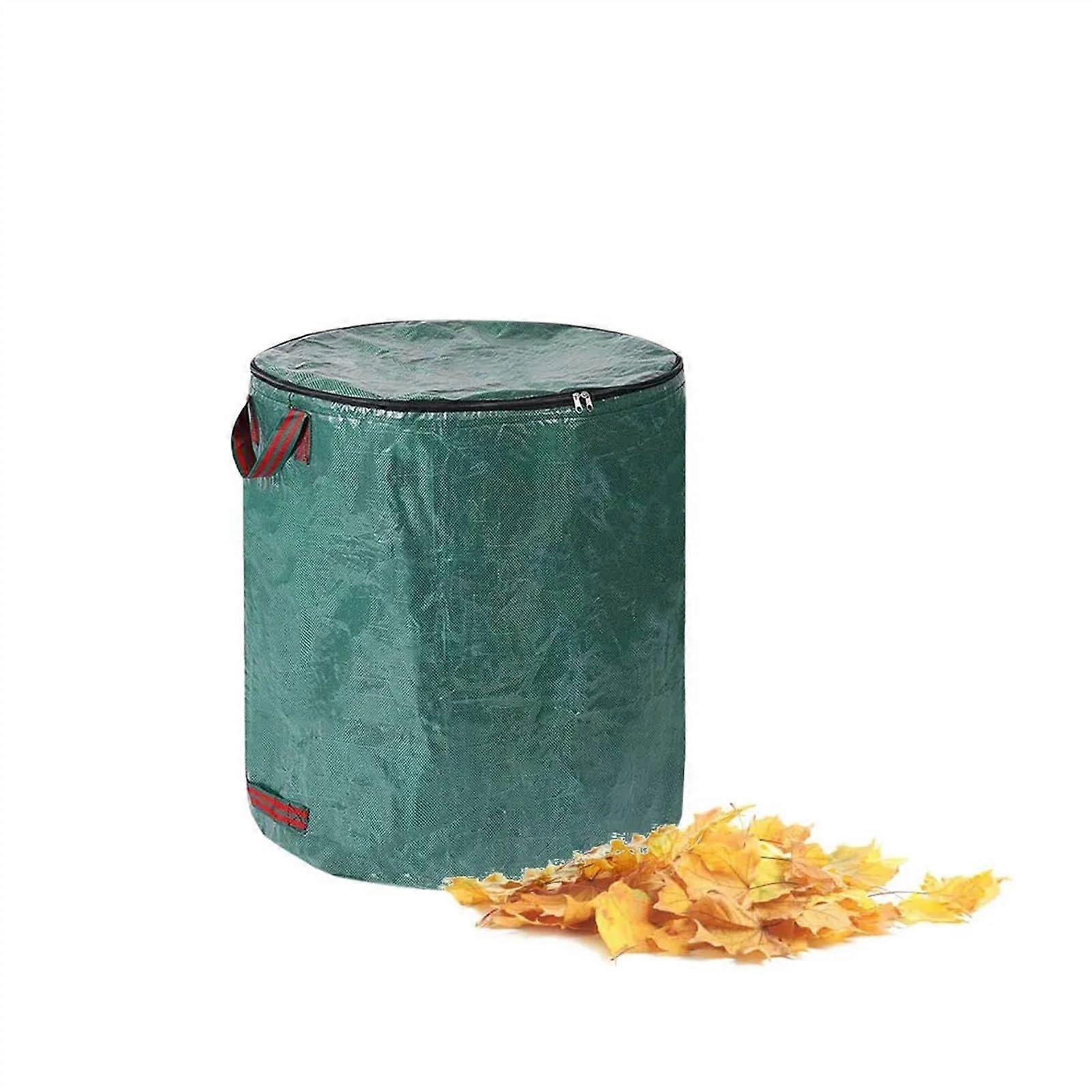Garden Waste Bag, Garden Tool, Storage Bag for Leaves, Weeds, Grass (272L 67x76cm, with Lid)