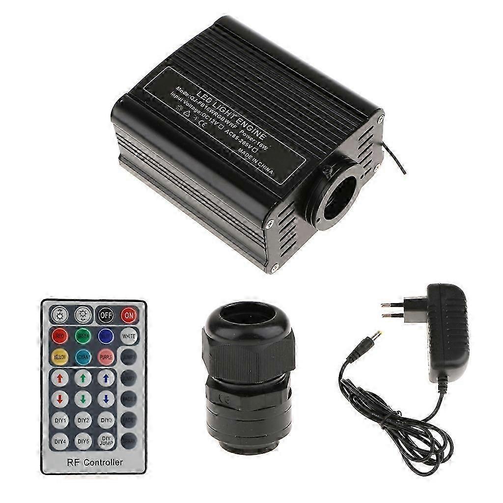 LED Optic Fiber Driver Engine 16W RGBW Light Source Decorative Lighting-EU Plug