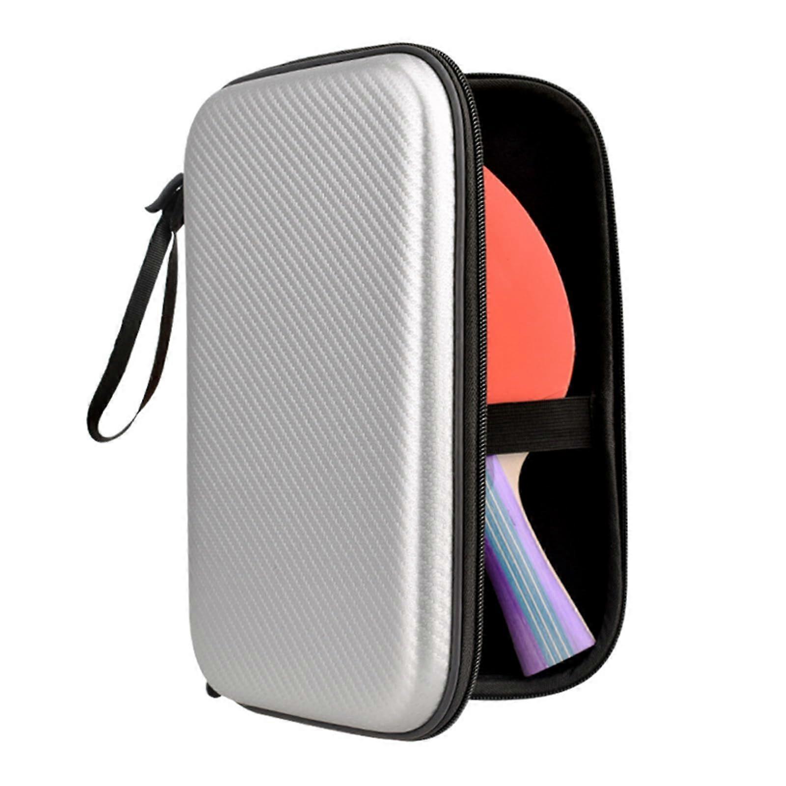 Ping Pong Paddle Bag Waterproof, Hard Shell Table Tennis Racket Case, Portable, Easy to Carry