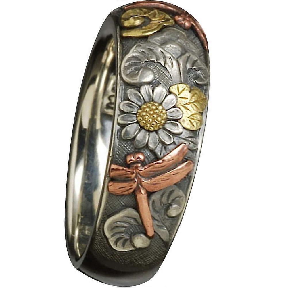 Beautiful Finger Rings Combining Flowers and Insects, Perfect as Thoughtful Presents