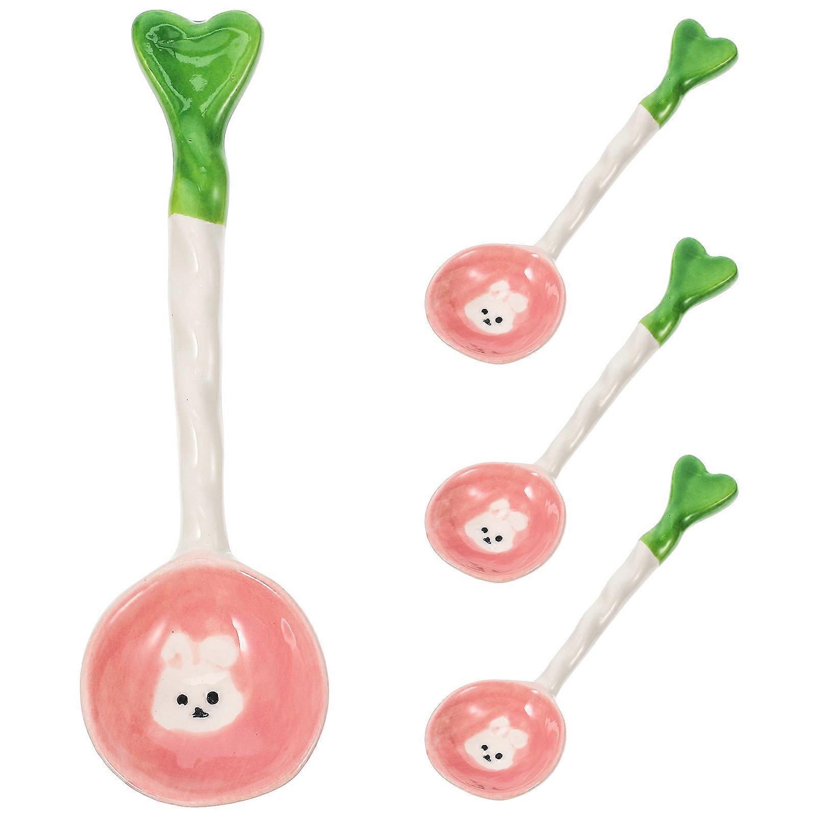 Ceramic Bunny Themed Spoon,Unique Design,Enhances Dining Experience