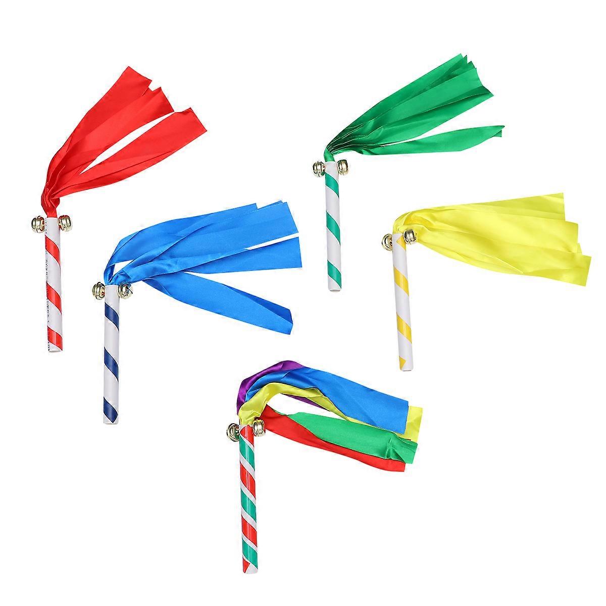 Fun Gymnastic Ribbon, PVC Cheerleading Pom Poms for Dance and Exercise