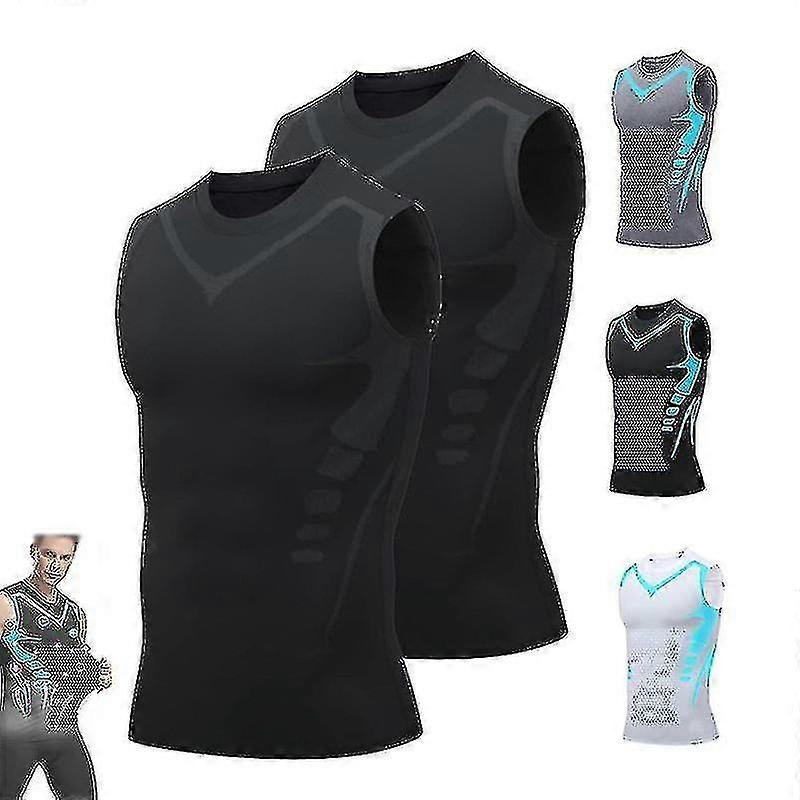 Herren Posture Corrector ärmellose Weste mit Ionic Technology, Shaping-Shirt