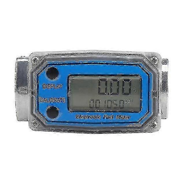 Flow Meters Controllers Allsome Llw 25 Digital Turbine Flow Meter For Measuring Gasoline Diesel Kerosene Blue
