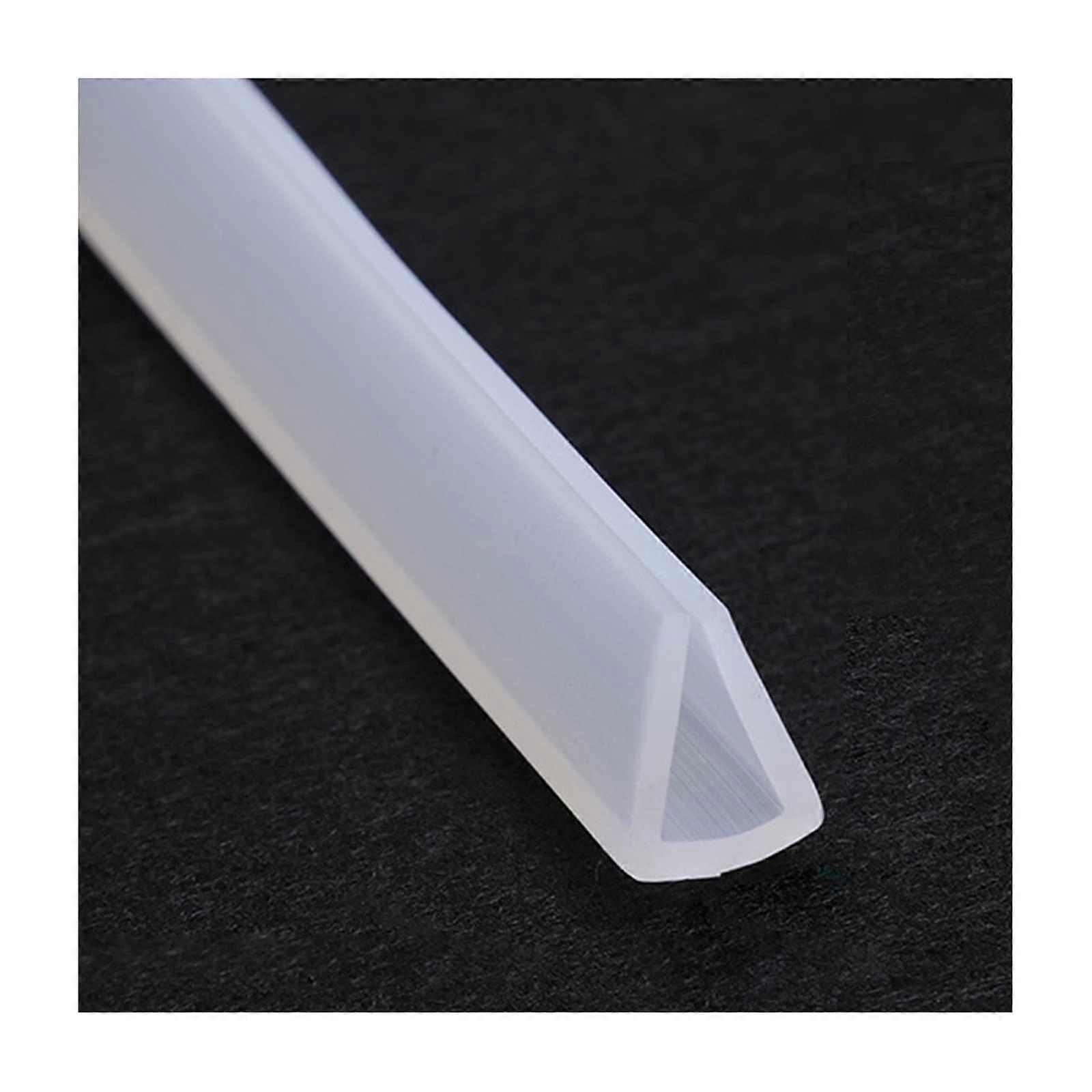 Ushaped Silicone Channel Edge Cladding, Rubber Seal, Transparent, 5m, 10mm x 13mm
