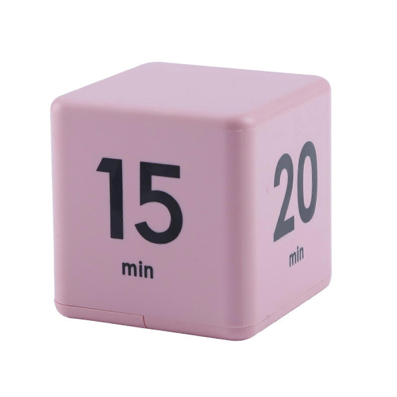 Cube Timer with Gravity Sensor Flip 2.6 Inch Countdown Timer 15-20-30-60 Minutes for Kids Studying Cooking Reading Exercise Time Management