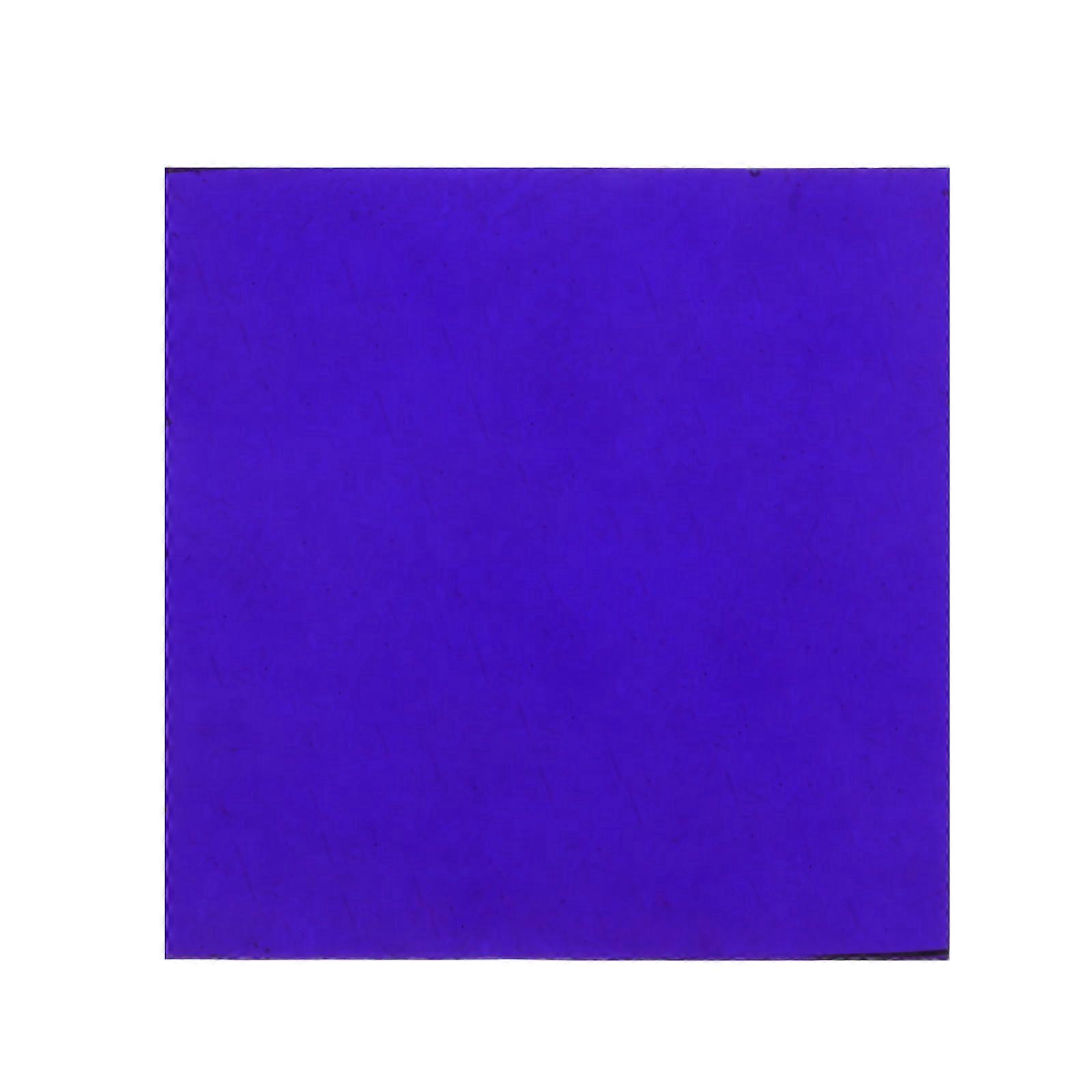 Cobalt Glass Physical Experiment Tool Glass Sheet Laboratory Chemistry Experiment Supply 5x5cm