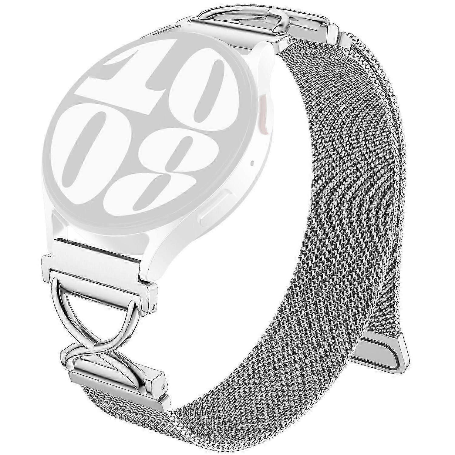 For Huawei Watch GT 2 42mm Watch Band Magnetic Stainless Steel Milanese Strap with X-Shaped Connecto