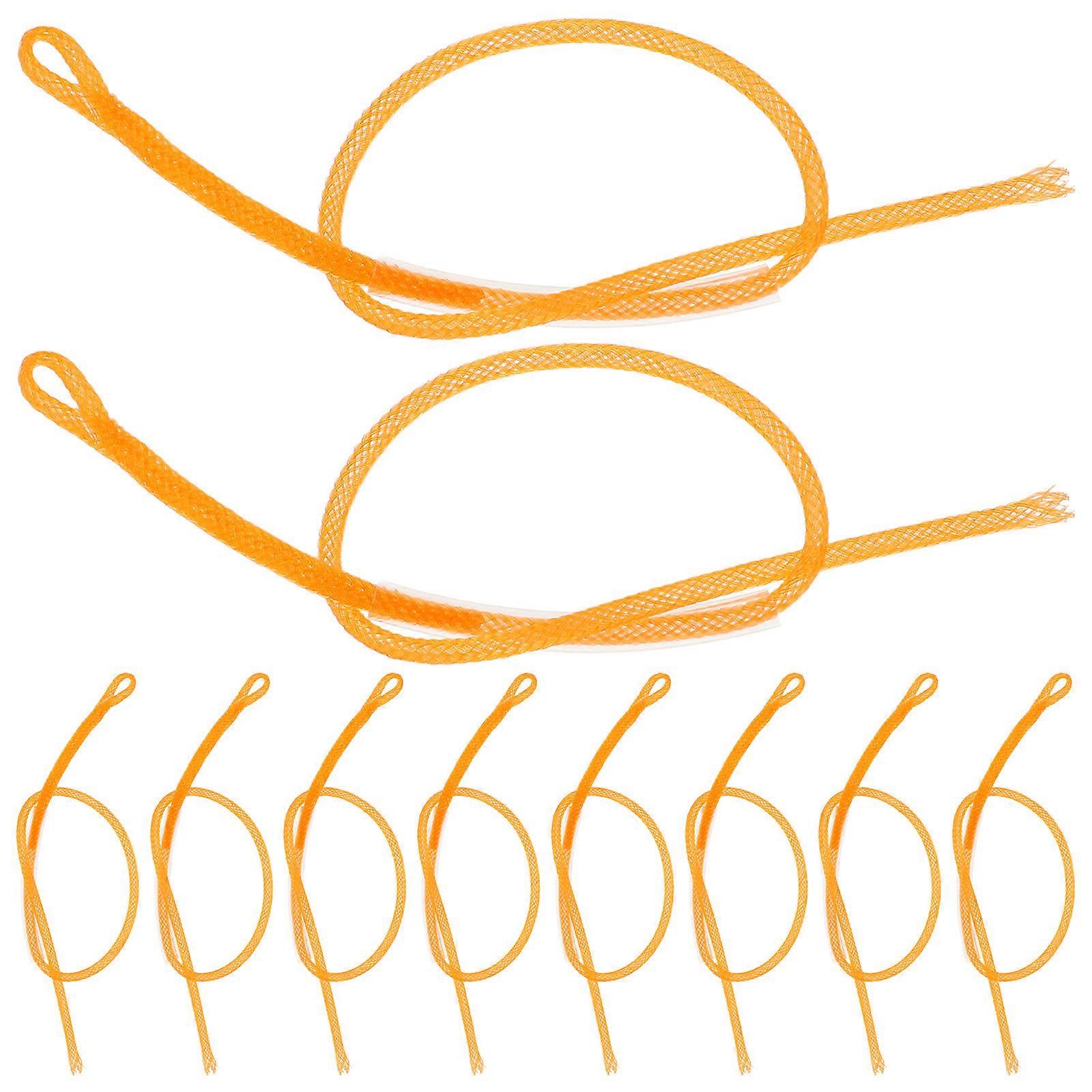 10pcs Braided Fishing Line Connectors for Fly Fishing – High Strength, Low Visibility, Flexible Design for Secure Leader Connections in Freshwater