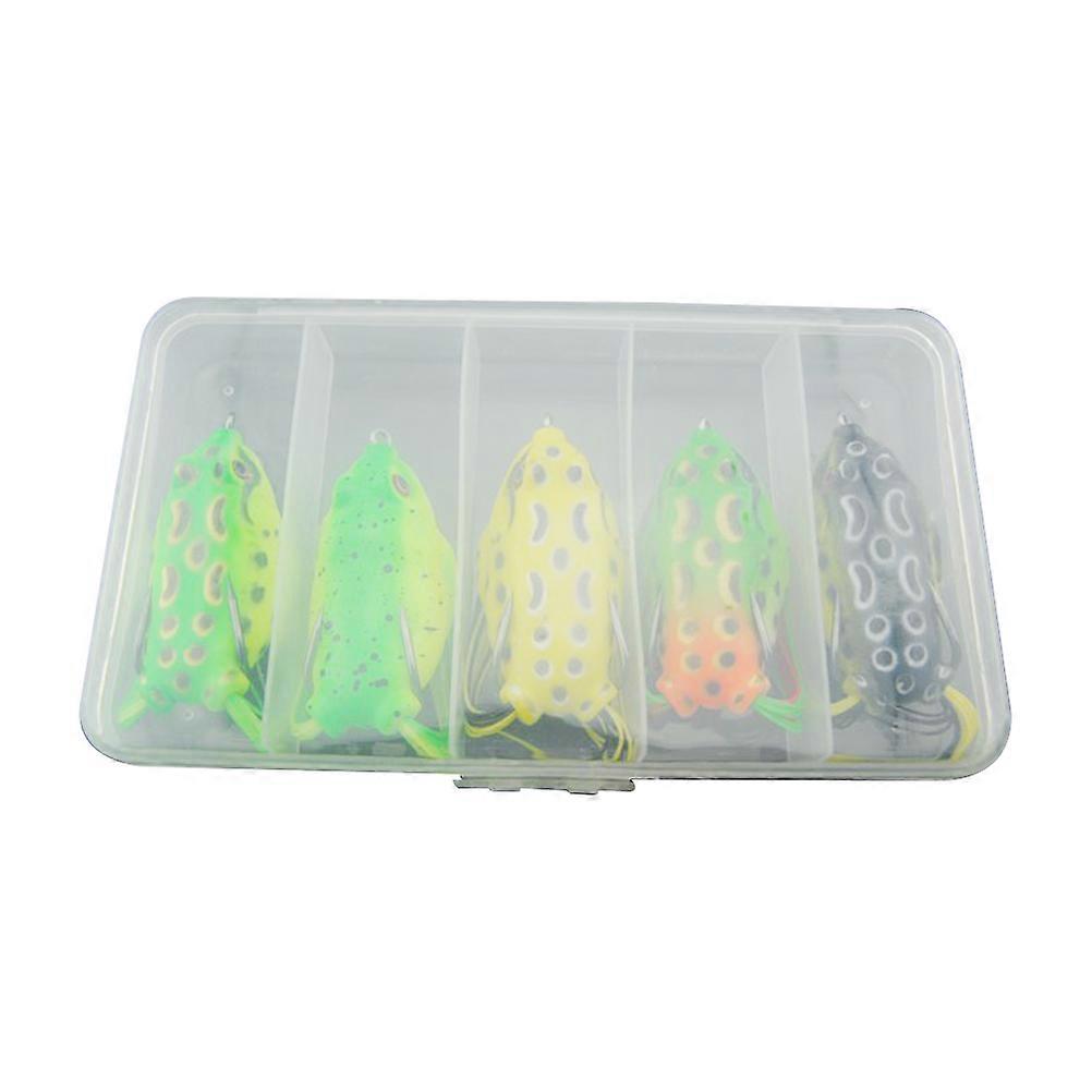 Fishing Lures Kit Crank Baits Fishing Enthusiasts Multi-Colored 5Pcs Durable Hookset