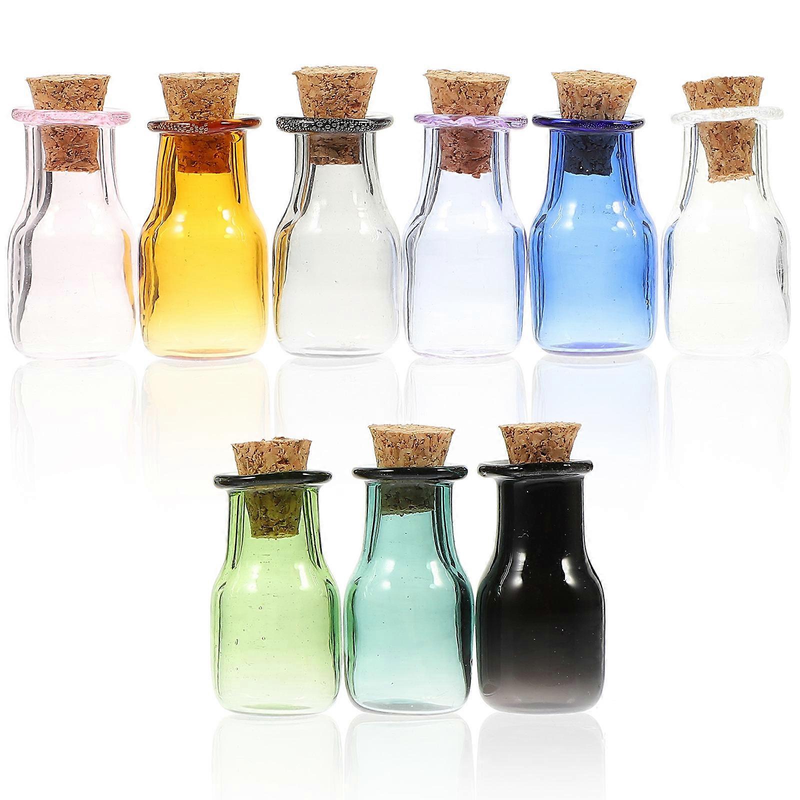 6 Pack Mini Glass Bottles with Cork Stoppers – Decorative Drift Bottles for DIY Crafts, Wish Messages, and Home Decor – Safe & Practical Storage