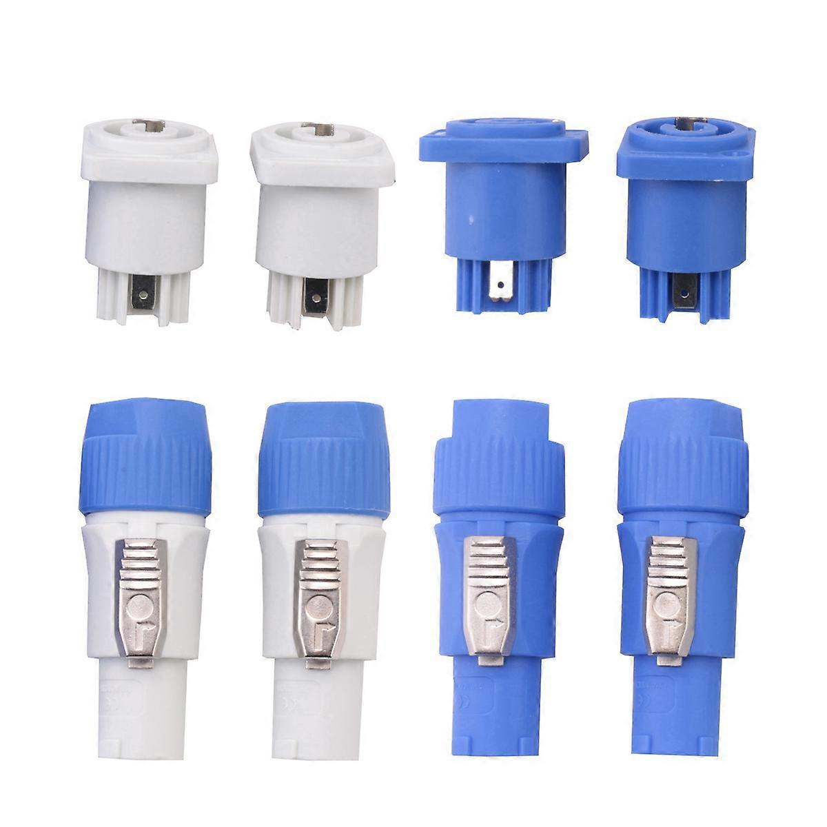 4 Sets PowerCON Connector,NAC3FCA+NAC3MPA-1&NAC3FCB+NAC3MPB-1