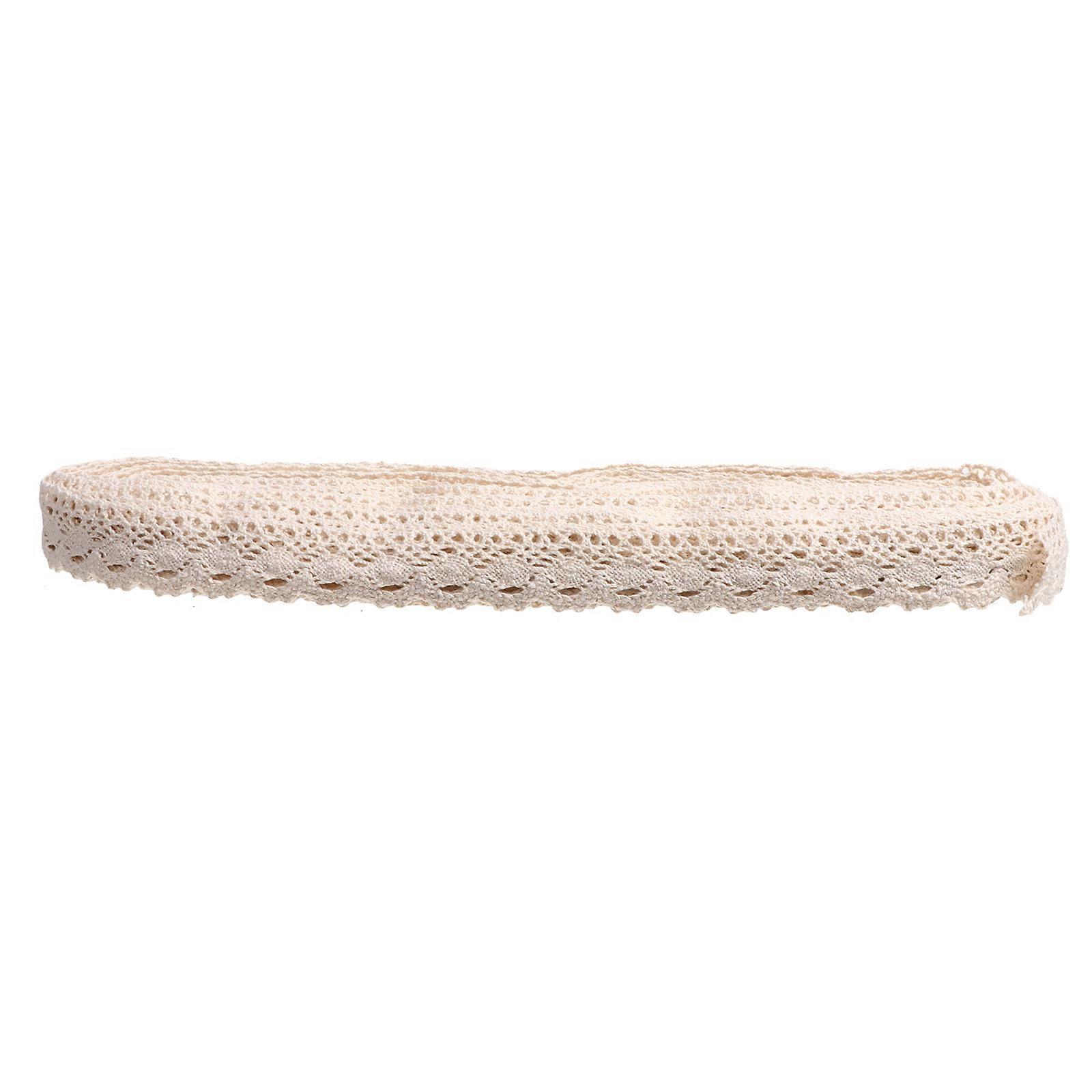 Natural Lace Craft Ribbon For Sewing Projects Diy Enthusiasts 25 Yards 2.5 Cm Wide Embroidery Lace Trim 1Set