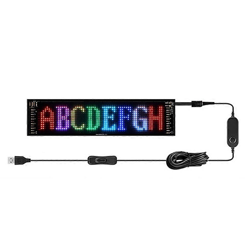 Flexible LED pixel panel screen scrolling text with Bluetooth connection for custom messages