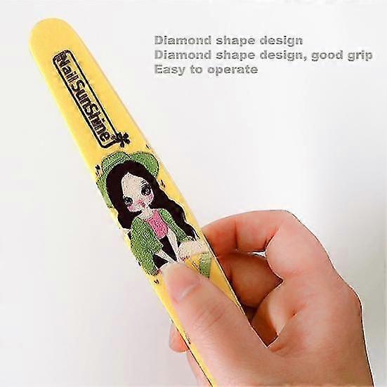 3Pcs Nail Buffer Block Vivid Color Simple Operation Practical Useful Files Washable Sanding File for