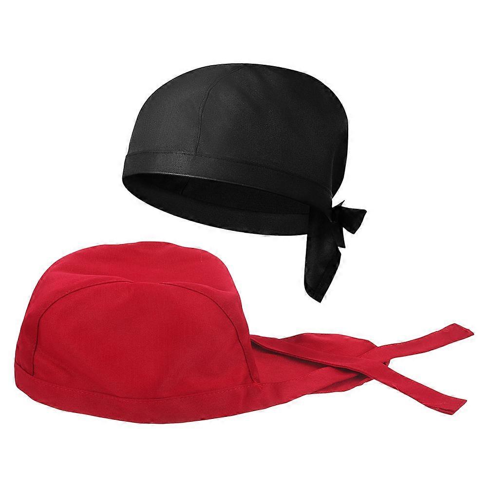 Adjustable Unisex Chef Hats 2pcs Set Breathable Cooking Caps for Home & Restaurant Kitchens