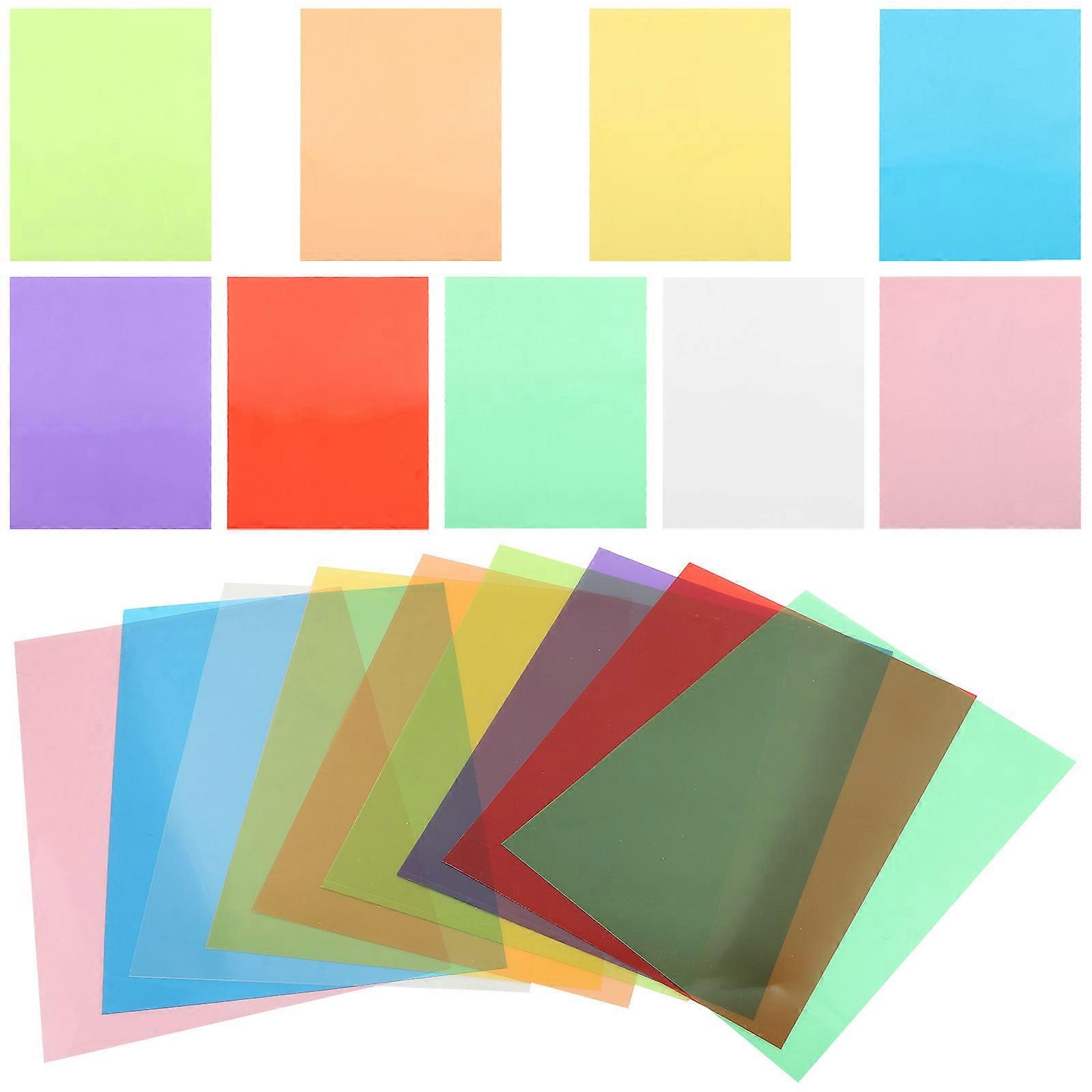 Colored Cellophane Transparent Paper For Crafts Diy Crafts Multi Colored Design 29 60X21 00X0 10Cm 18 Sheets