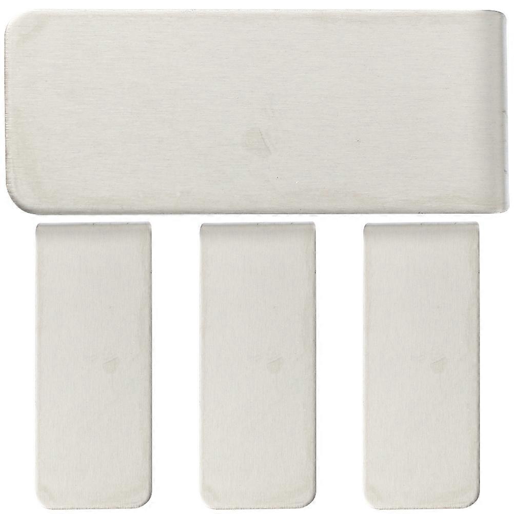 4pcs Money Clips, Portable Cash Clamp with Strong Grip for Organizing Checks, & Important Documents – Compact & Rust Resistant Wallet Accessories