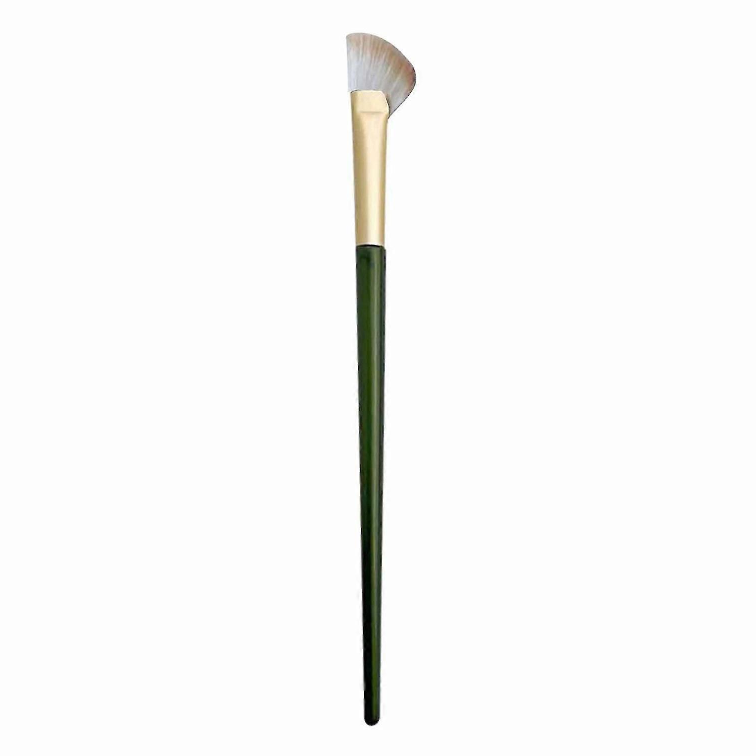 Half Fan Shape Nose Shadow Brush Angled Makeup Brush Soft Bristles Nose Contour Brush for Beginners