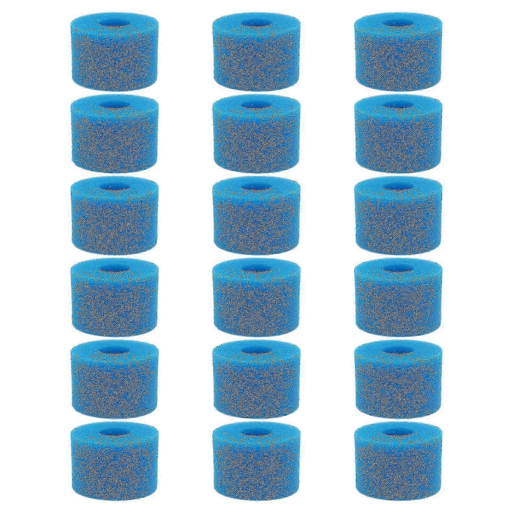 Lot de 18 cartouches filtrantes réutilisables et lavables en mousse pour spa Intex Pure Spa, type S1