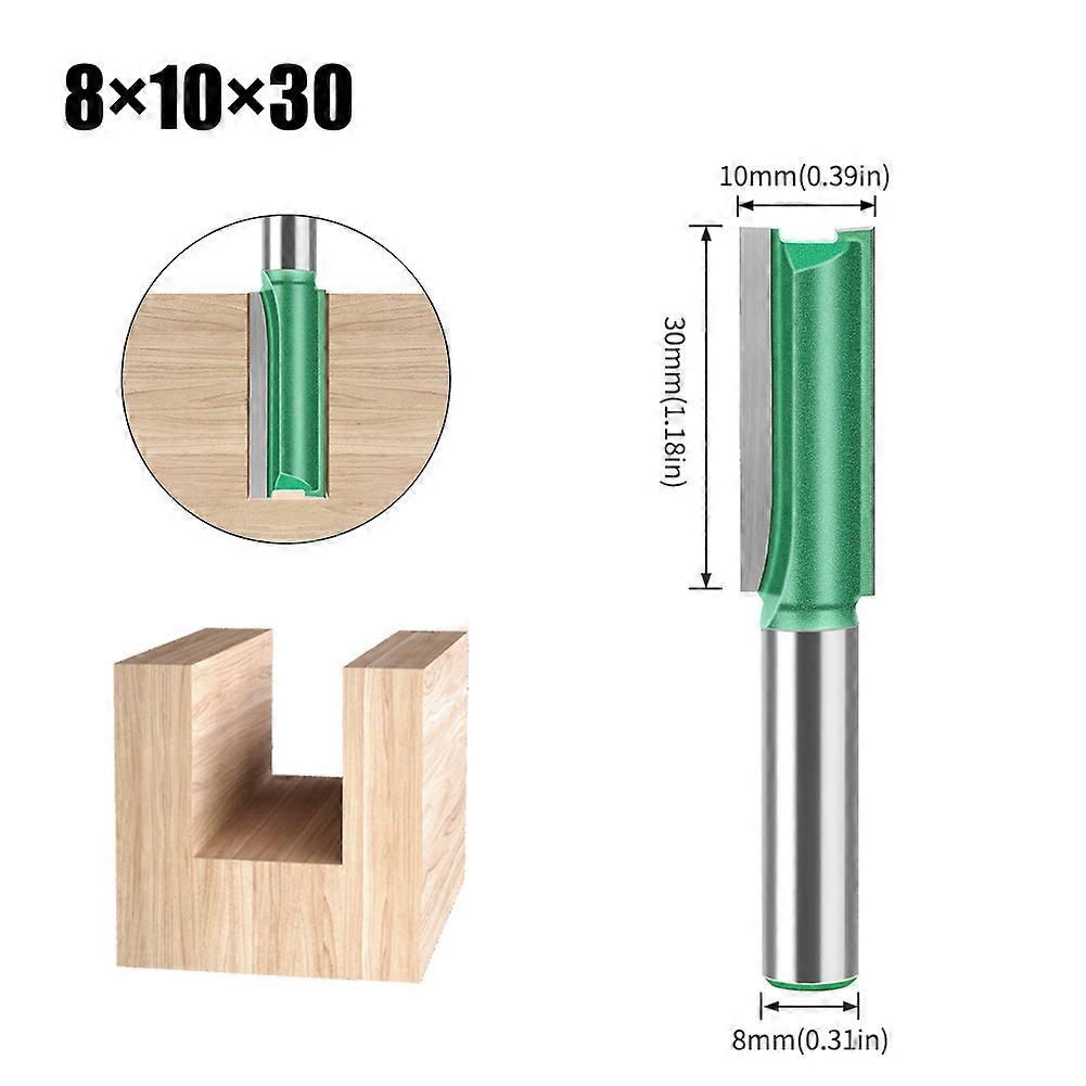 Diameter 8mm Shank Straight Bit Tungsten Carbide Single Double Flute Router Bit Wood Milling Cutter For Woodwork Tool~00553