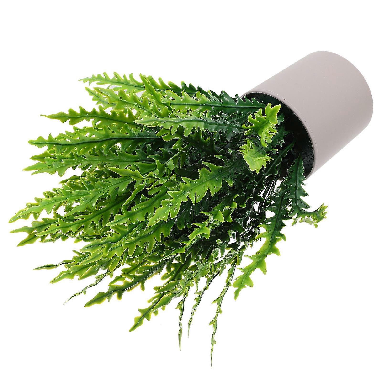 Artificial Plants Realistic Bonsai Decor for Party Use 1 Piece Green Simulation Plant