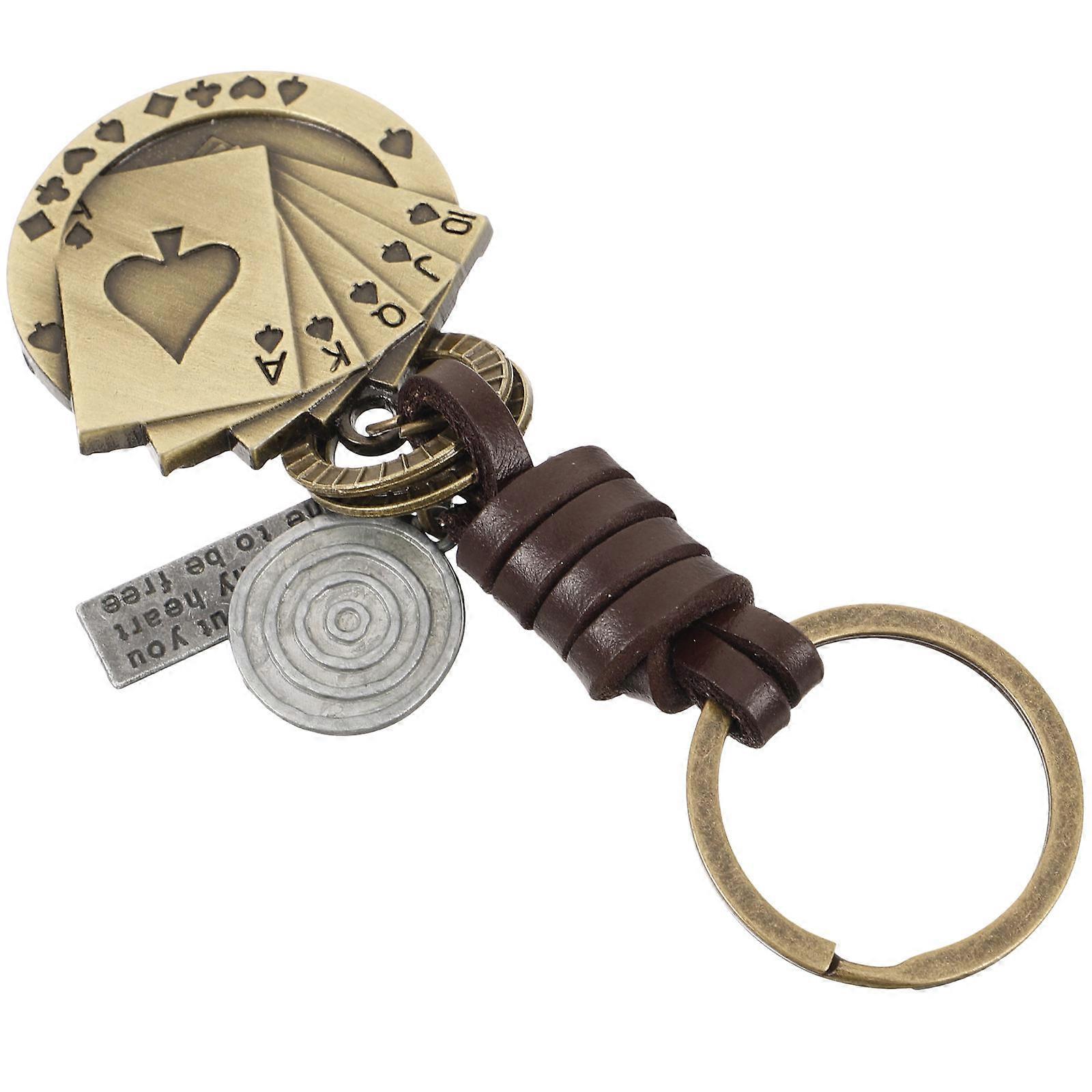 Vintage Poker Keychain – Compact, Lightweight Accessory for Keys, Bags, Wallets – Stylish and Unique Idea