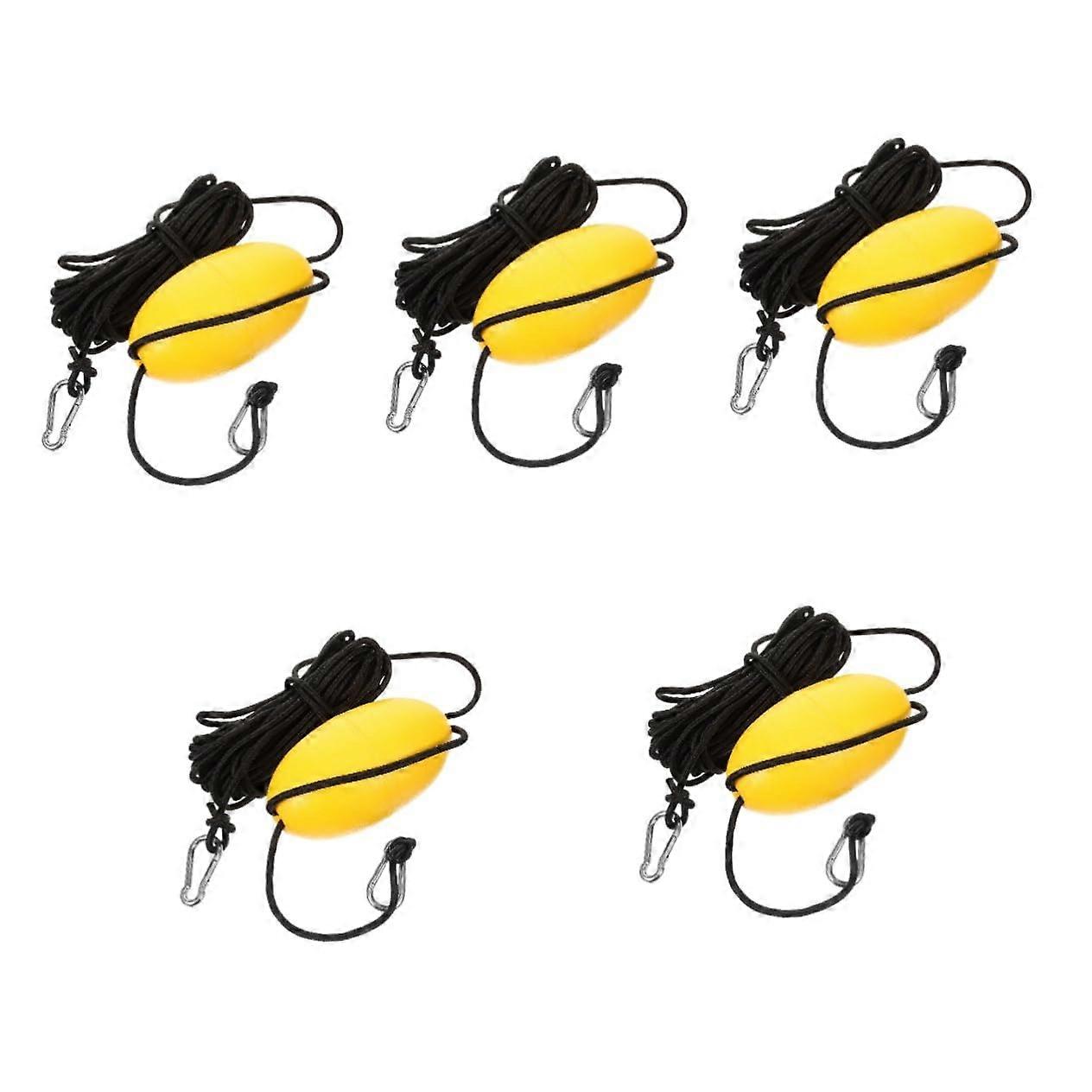 Anchor Buoy Nylon 3-Pack For Kayaks And Paddle Boards With Rope Handles Pump Included Yellow Fishing Float