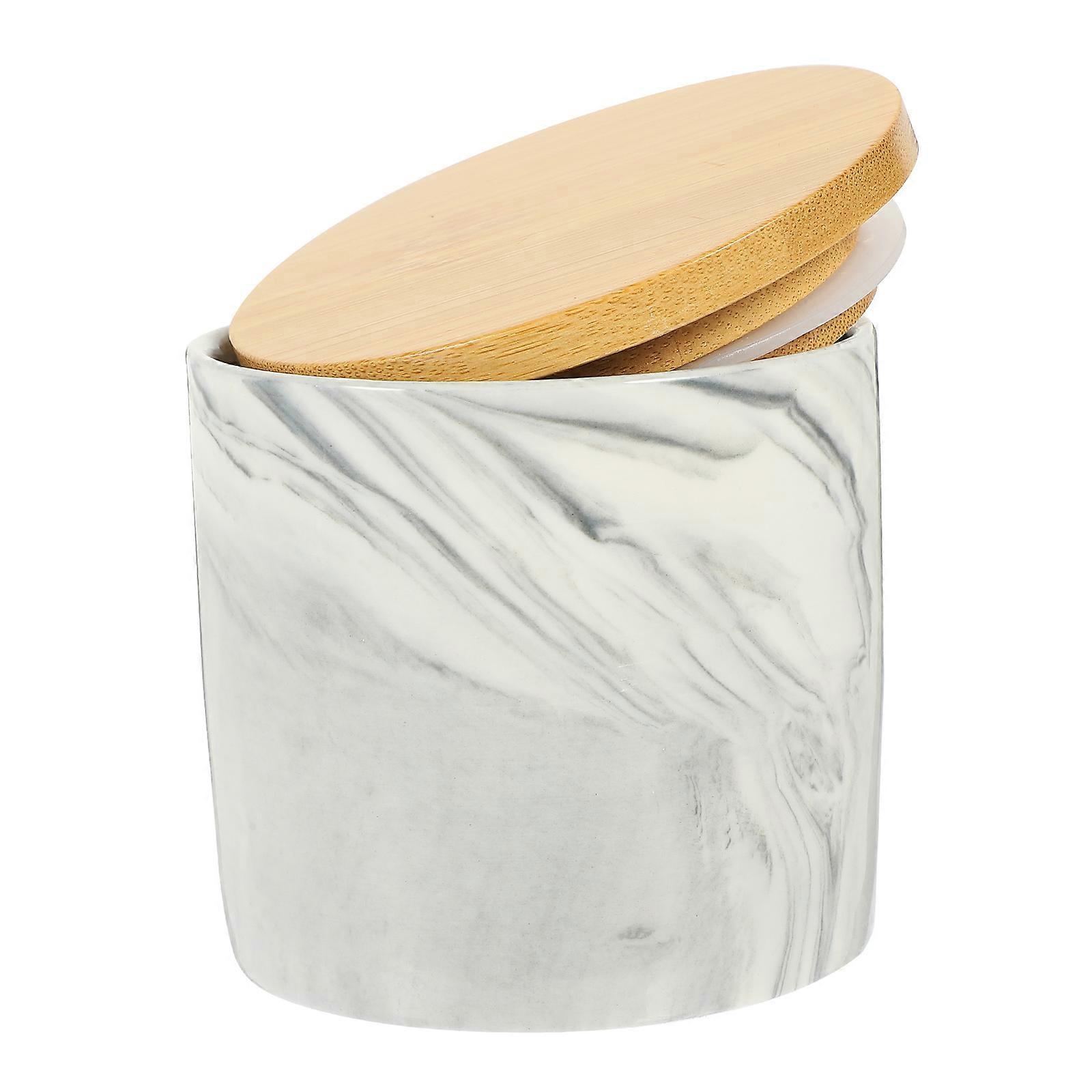 Salt Containers Sealing Ceramic Canister For Tearoom Use 8.00X8.00X8.00cm Air Isolation 1Pcs