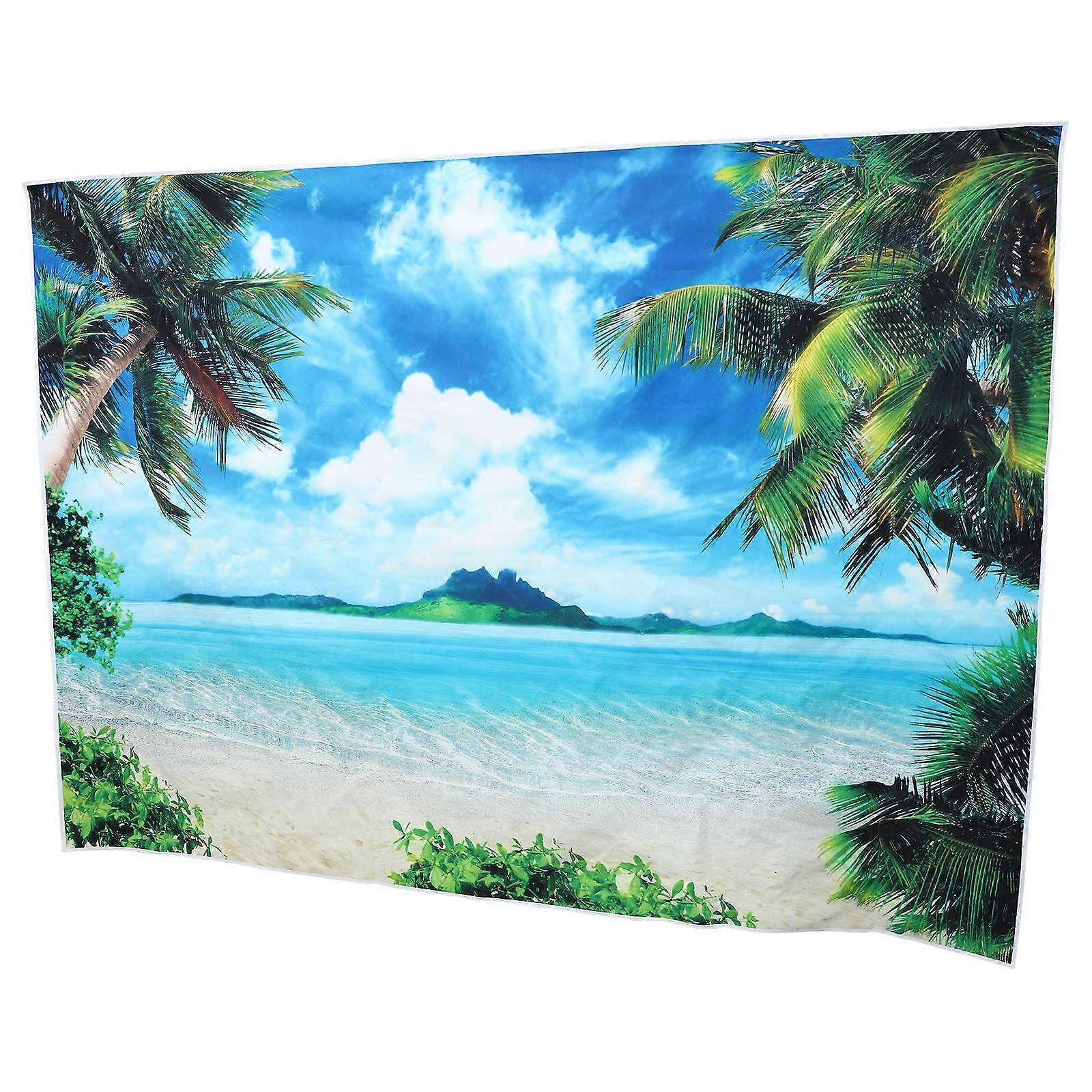 Coastal Backdrop Summer Photography Background Cloth Sky- 210x150cm 1Set