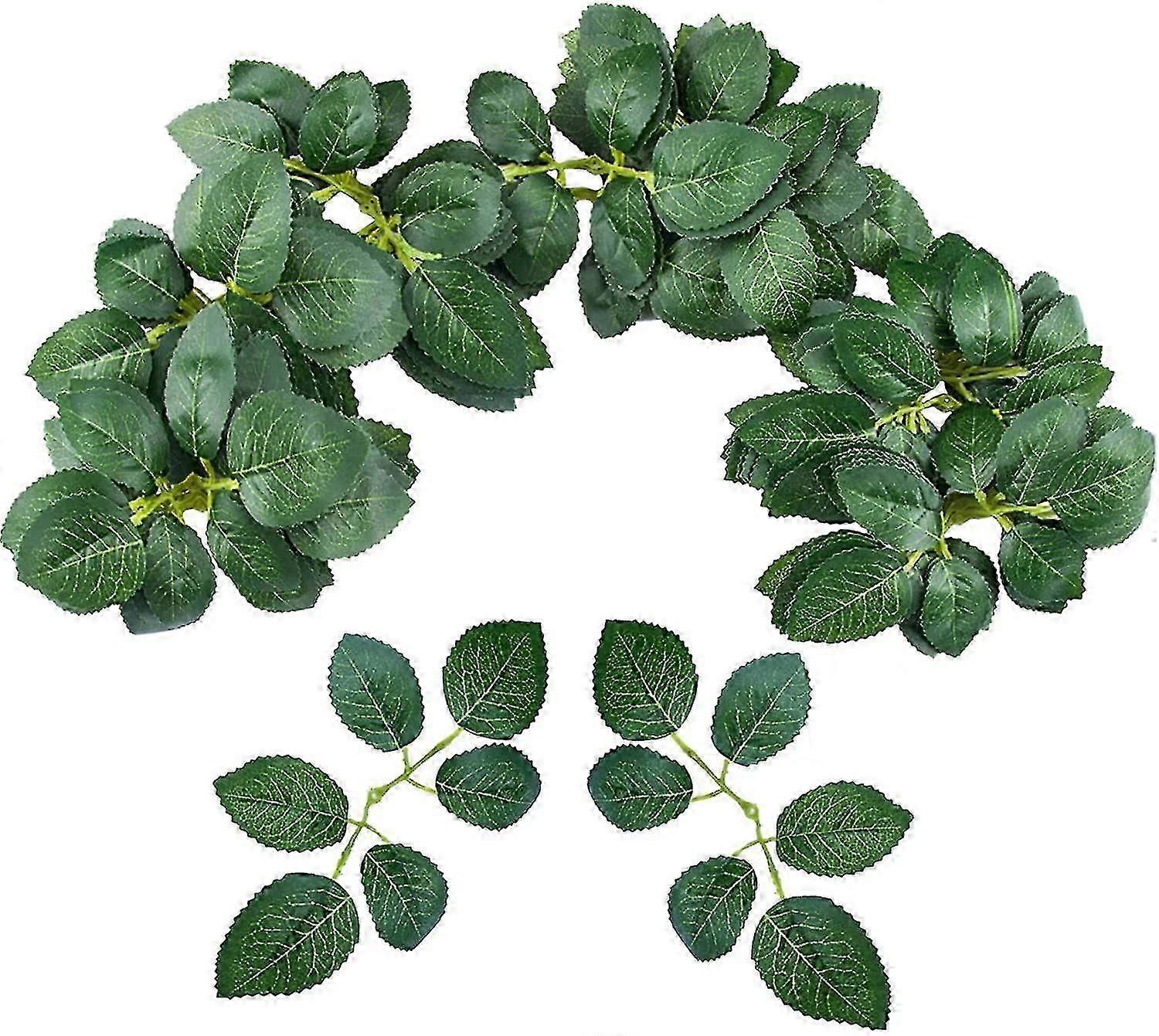 Bulk Rose Leaves Artificial Greenery Fake Rose Flower Leaves For Diy Wedding Bouquets Centerpieces Party Decorations Rose Vine Wreath Garlands Supplie