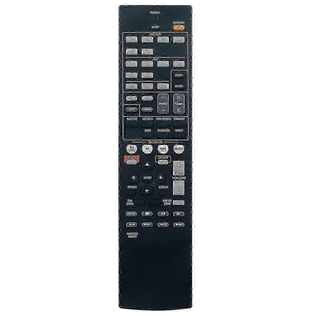 Remote Control Replacement RAV522 for AV Receiver RX-V477 RX-V577 RX-V477BL RX-V577BL RXV477 RXV577 RXV477BL