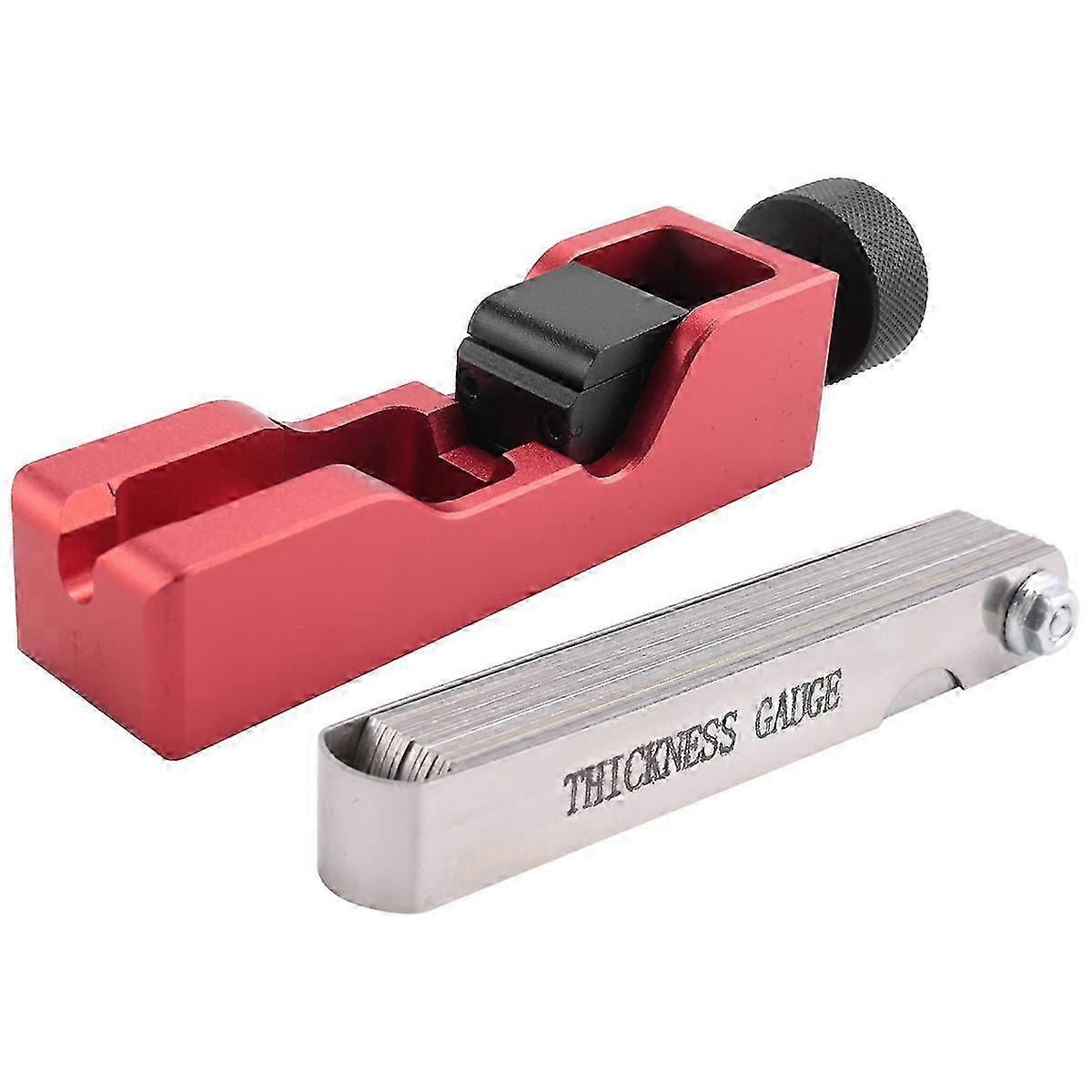 Spark Plug Gap Tool & Adjustment Caliper (Red)