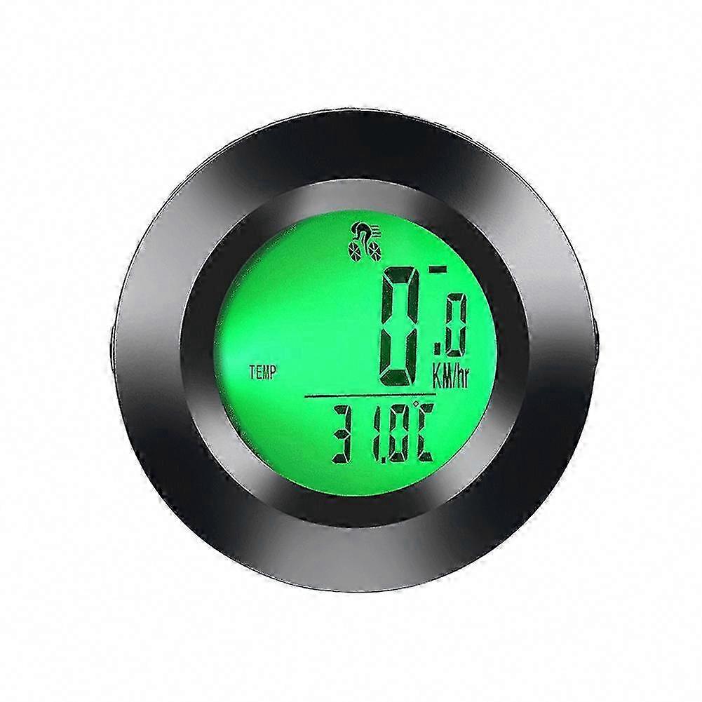 Wireless Bike Computer Waterproof LCD Speedometer for Cycling Black