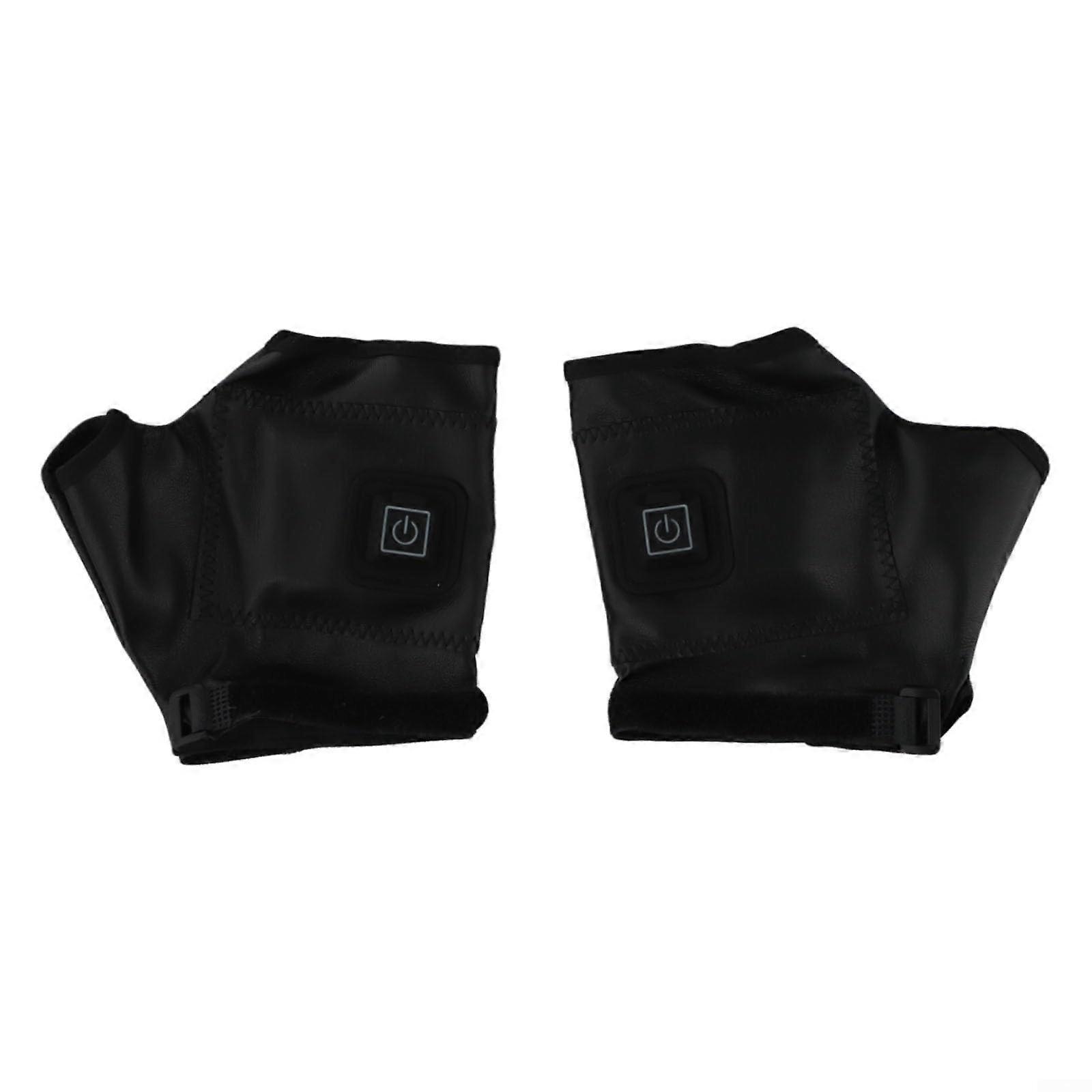 Rechargeable Electric Heated Gloves with Fingerless Design and Adjustable Heat for an Active Lifestyle