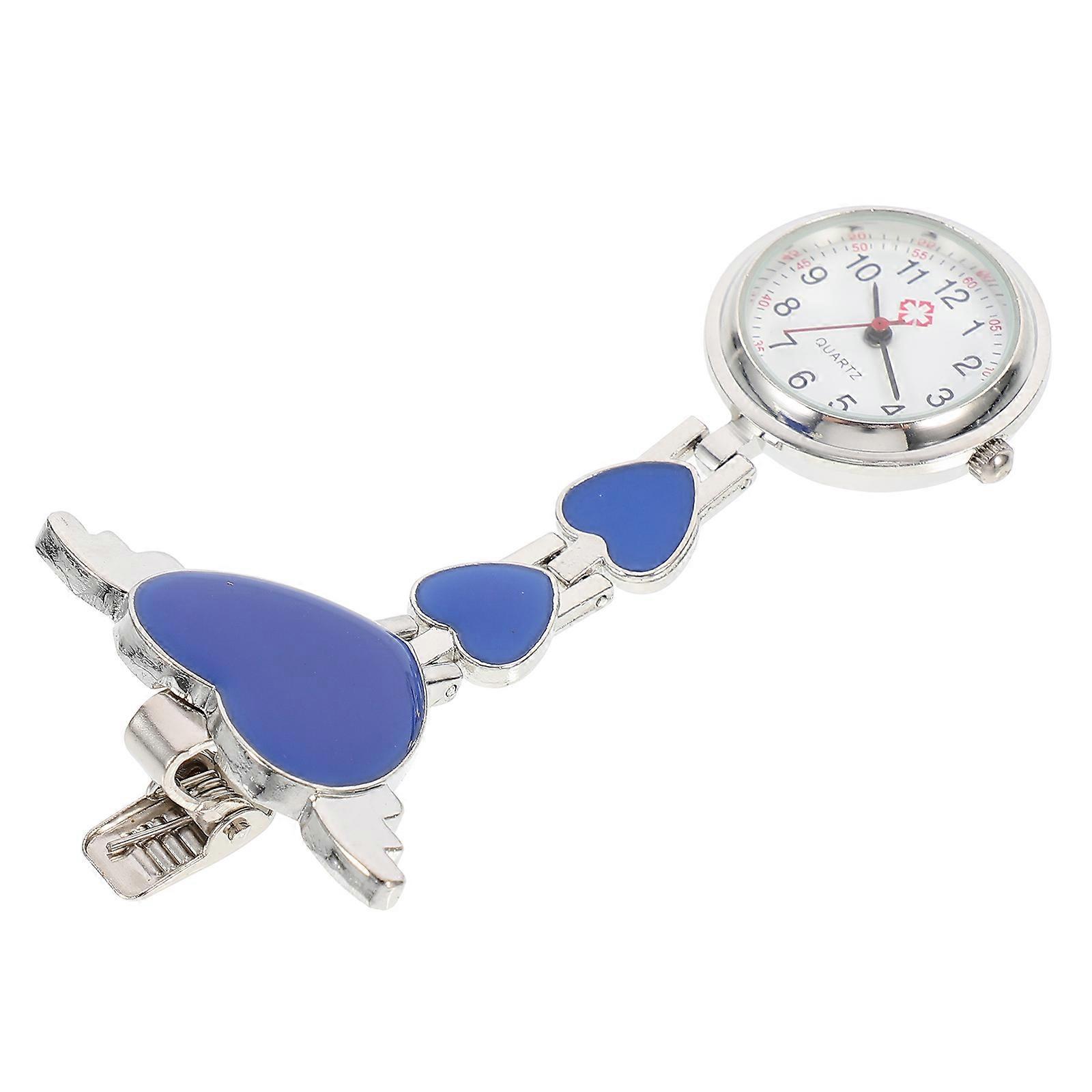 Lightweight Nurse Fob Watch with Creative Decorative Design for Women Medical Staff, Durable Quartz Pocket Hanging Watch for Healthcare Professionals