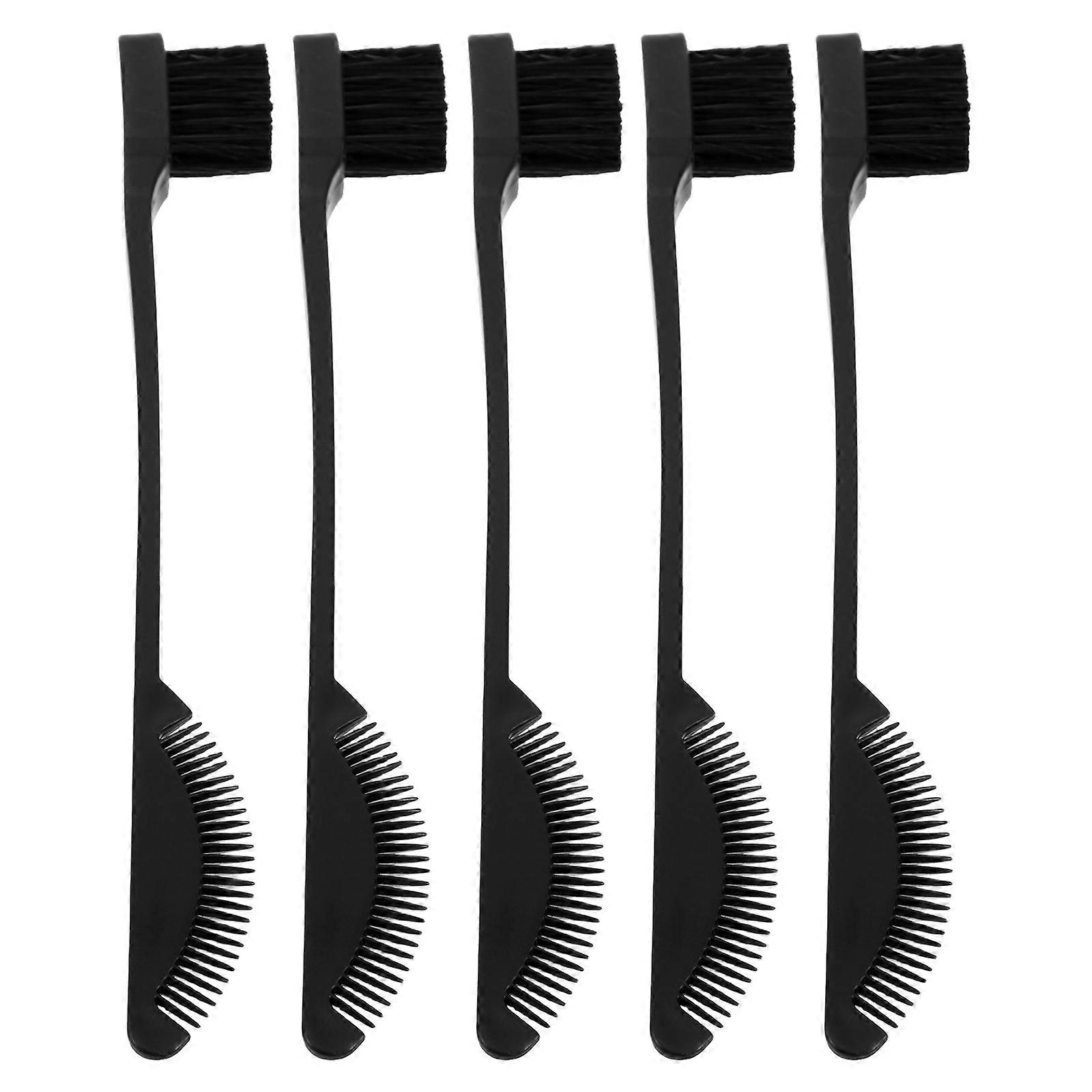 5pcs Eyelash Brush and Brow Comb for Lash Separation Brow Styling Mustache Brush Essential Makeup Tool for Men Women