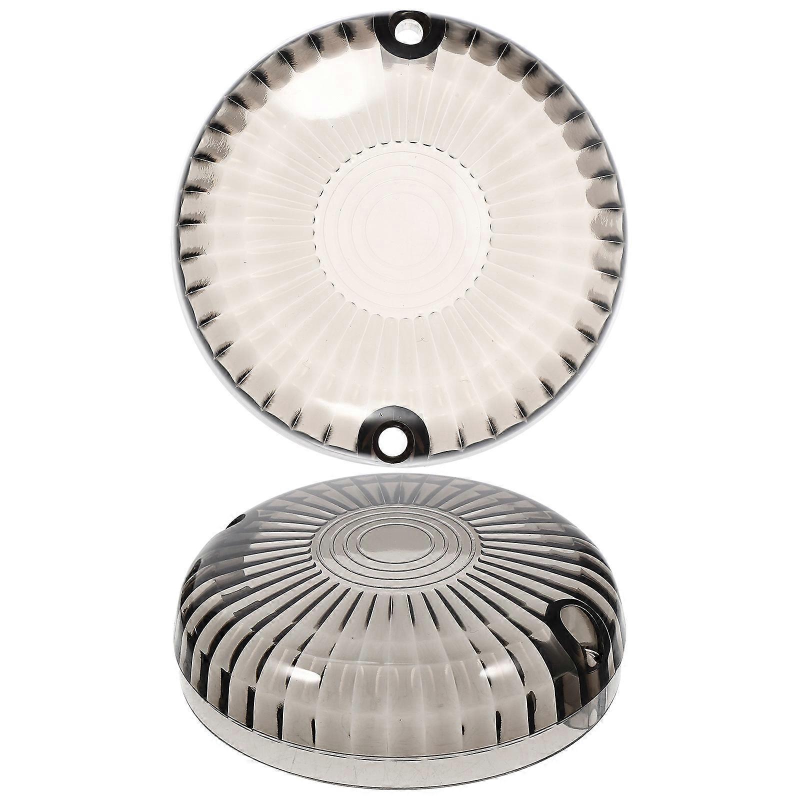 2pcs Durable Motorcycle Turn Signal Lens Covers Smoke Color Easy Install Front Rear Indicators Fog Lamp Shield
