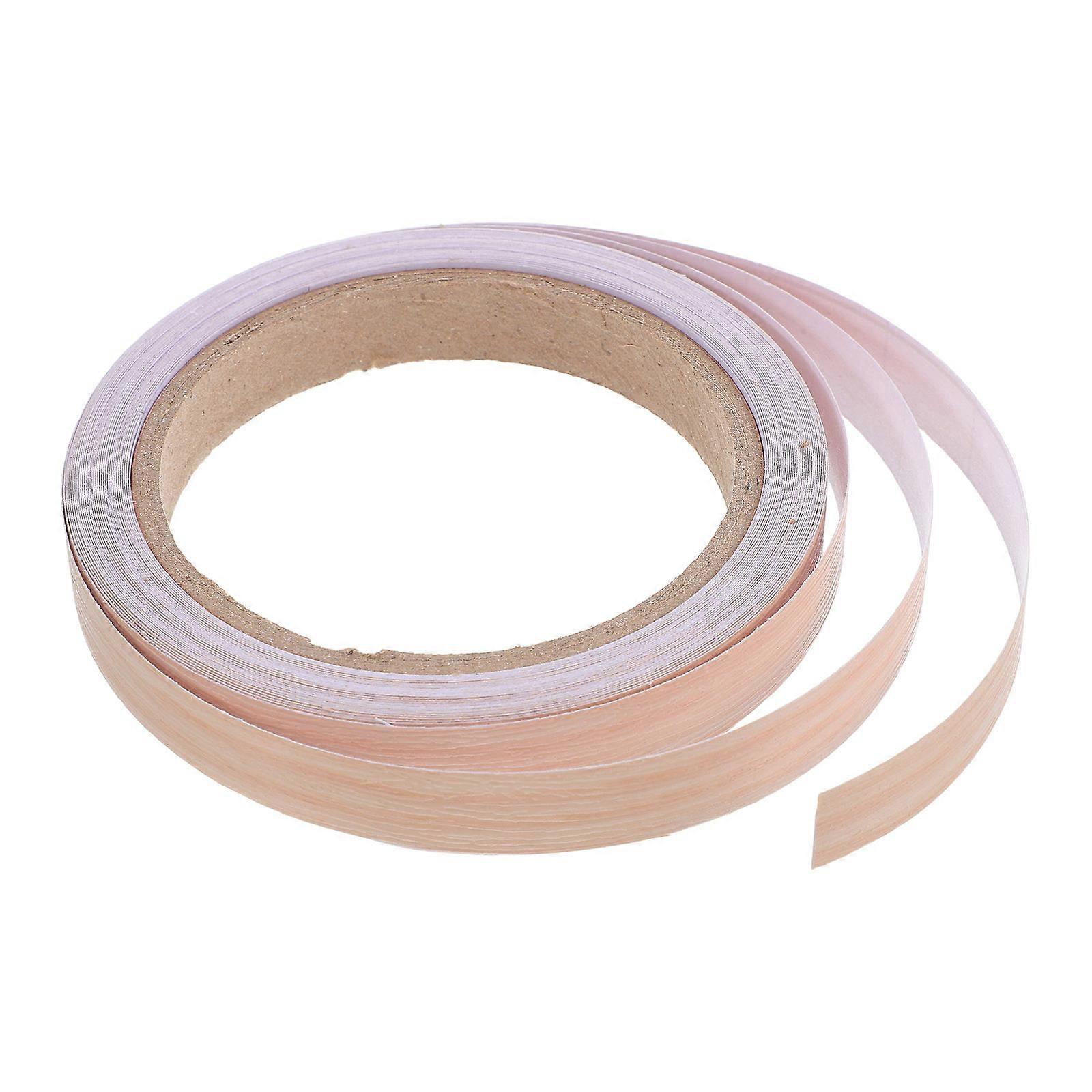 PVC Simulation Wood Grain Edging Strip for Furniture Seam Repair 1 Roll