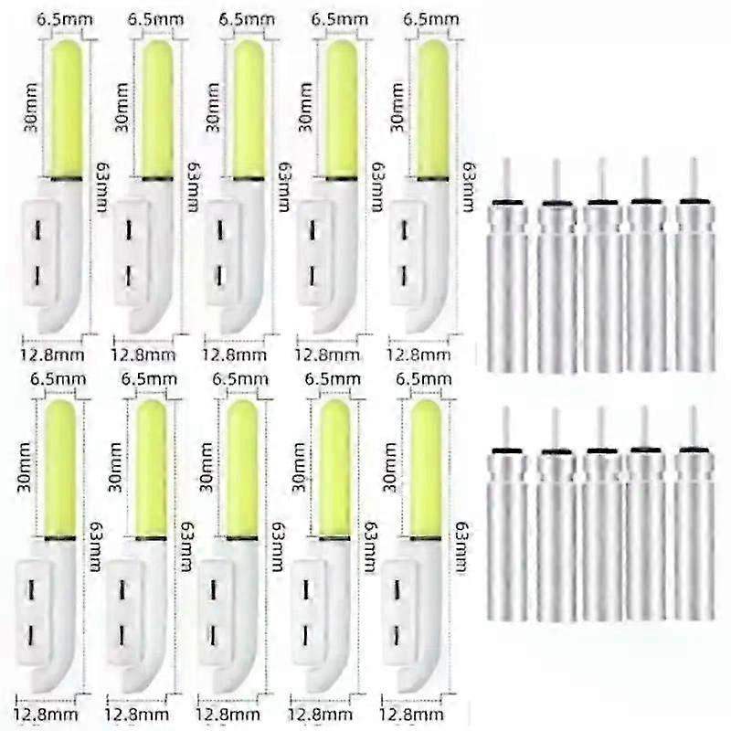 10 قطع ضوء الصيد المتوهج عصا مع مشبك البطارية CR322 / CR425 ليلة الصيد A578