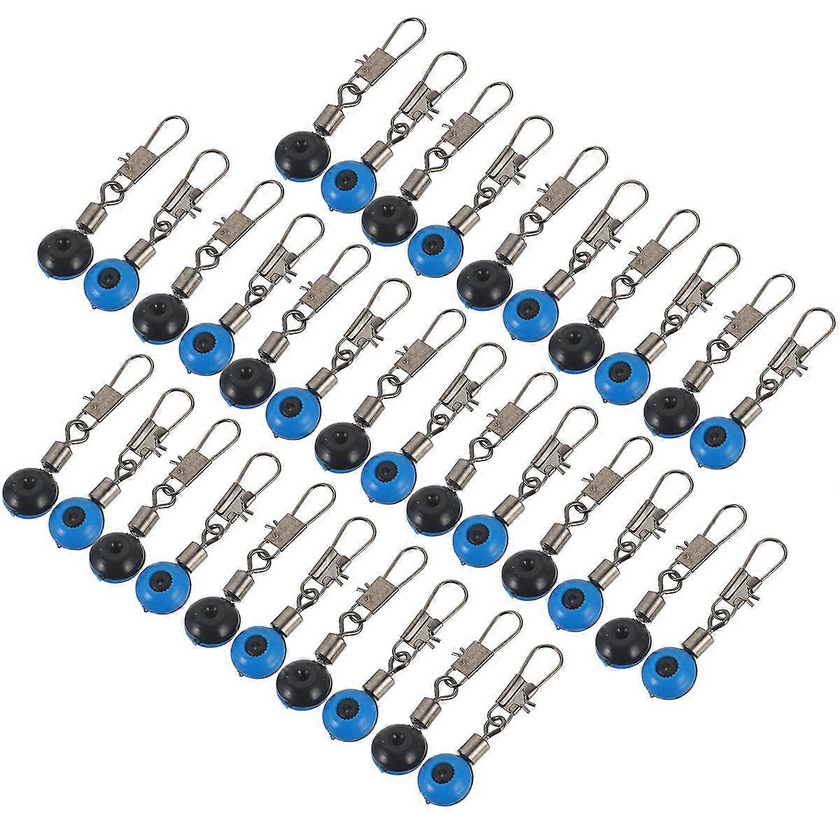 100pcs Fishing Sinker Slides Hook Clip Swivels Snaps Connector Slider