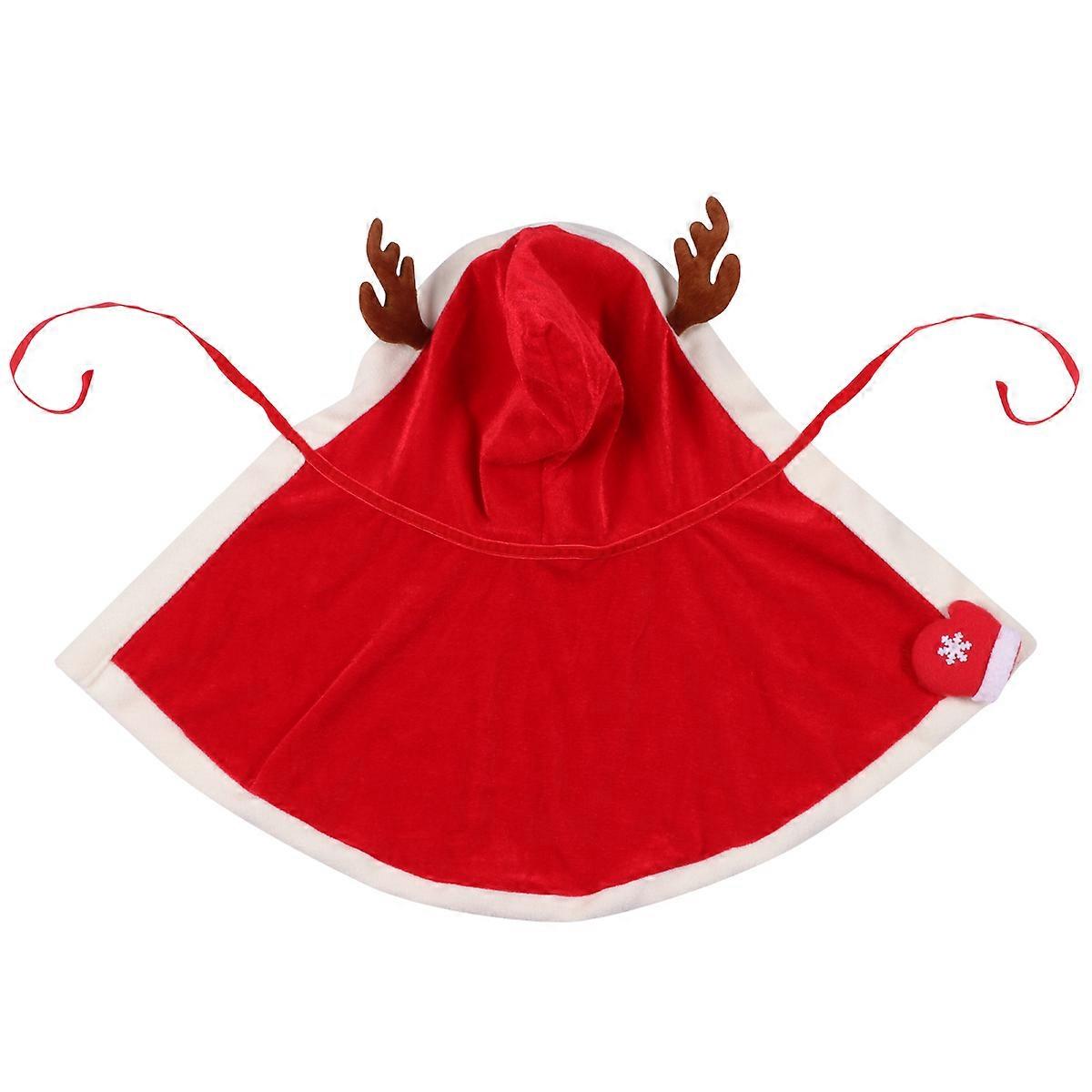 Christmas Pet Cloak Dog Clothes for Festive Wear 1Pcs Assorted Color Fleece