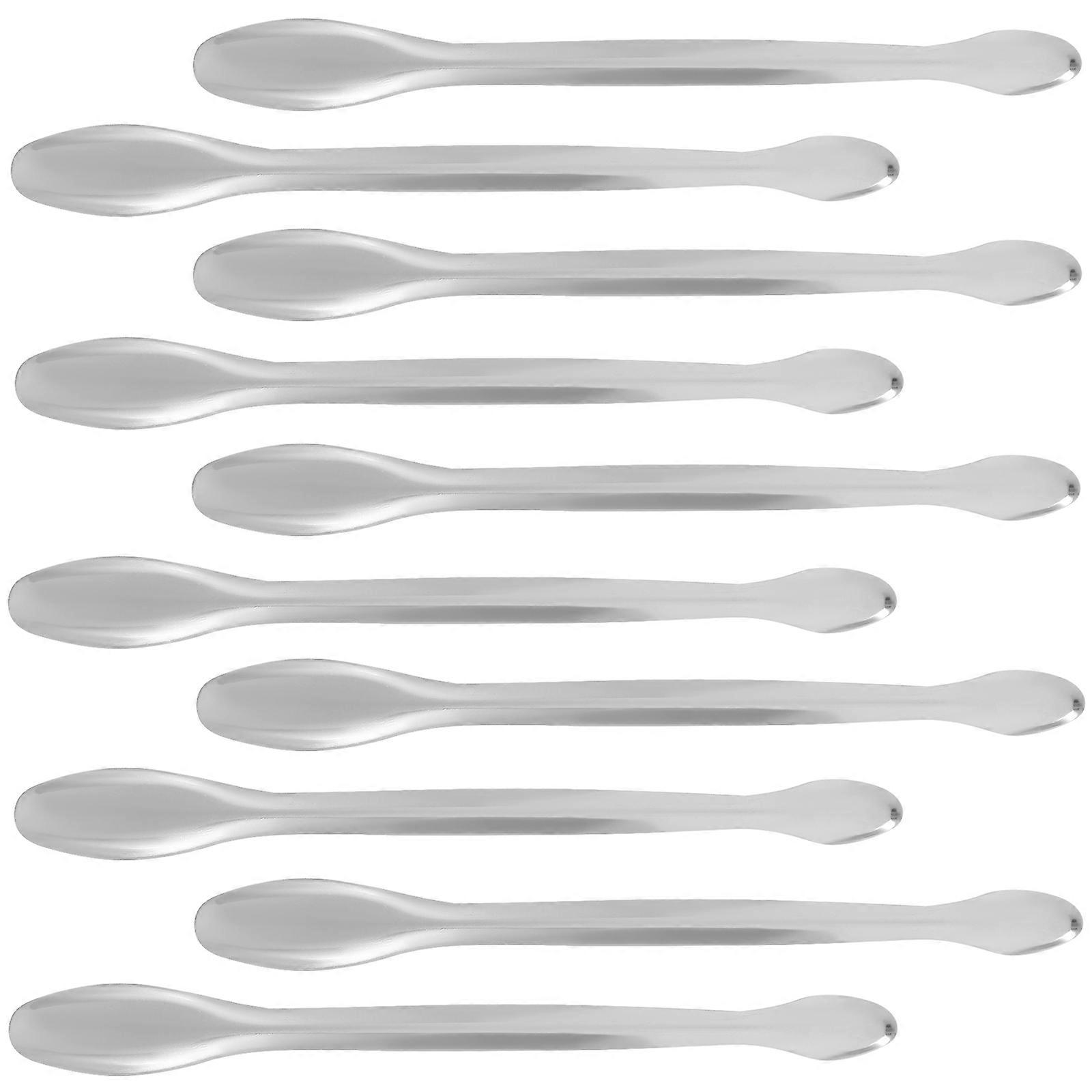 10pcs Double Headed Measuring Scoops for Laboratory Sampling in Cosmetics and Chemistry Experiments